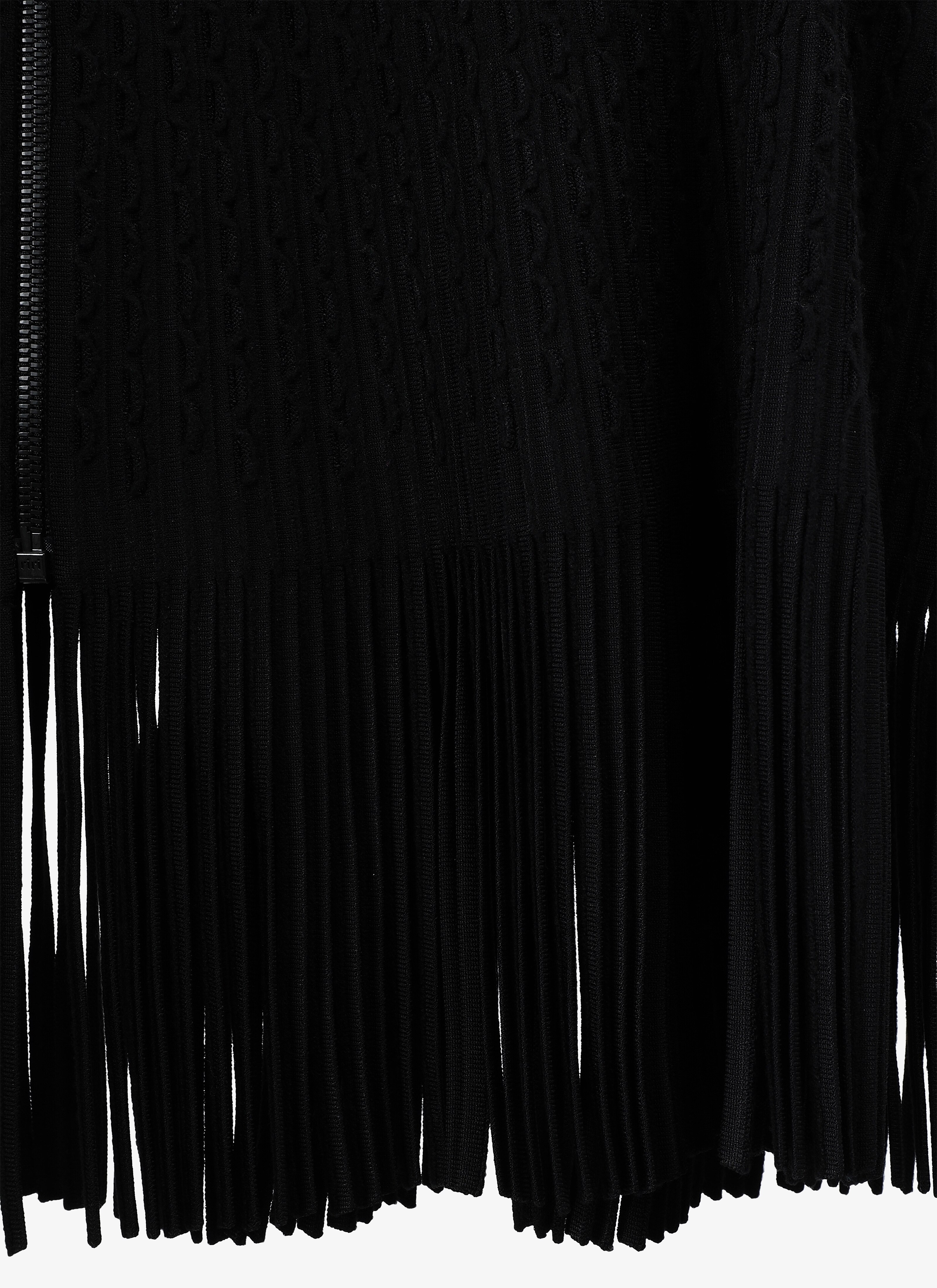 Fringed Knitted Cape Fringed Knitted Cape - maison-alaia.com