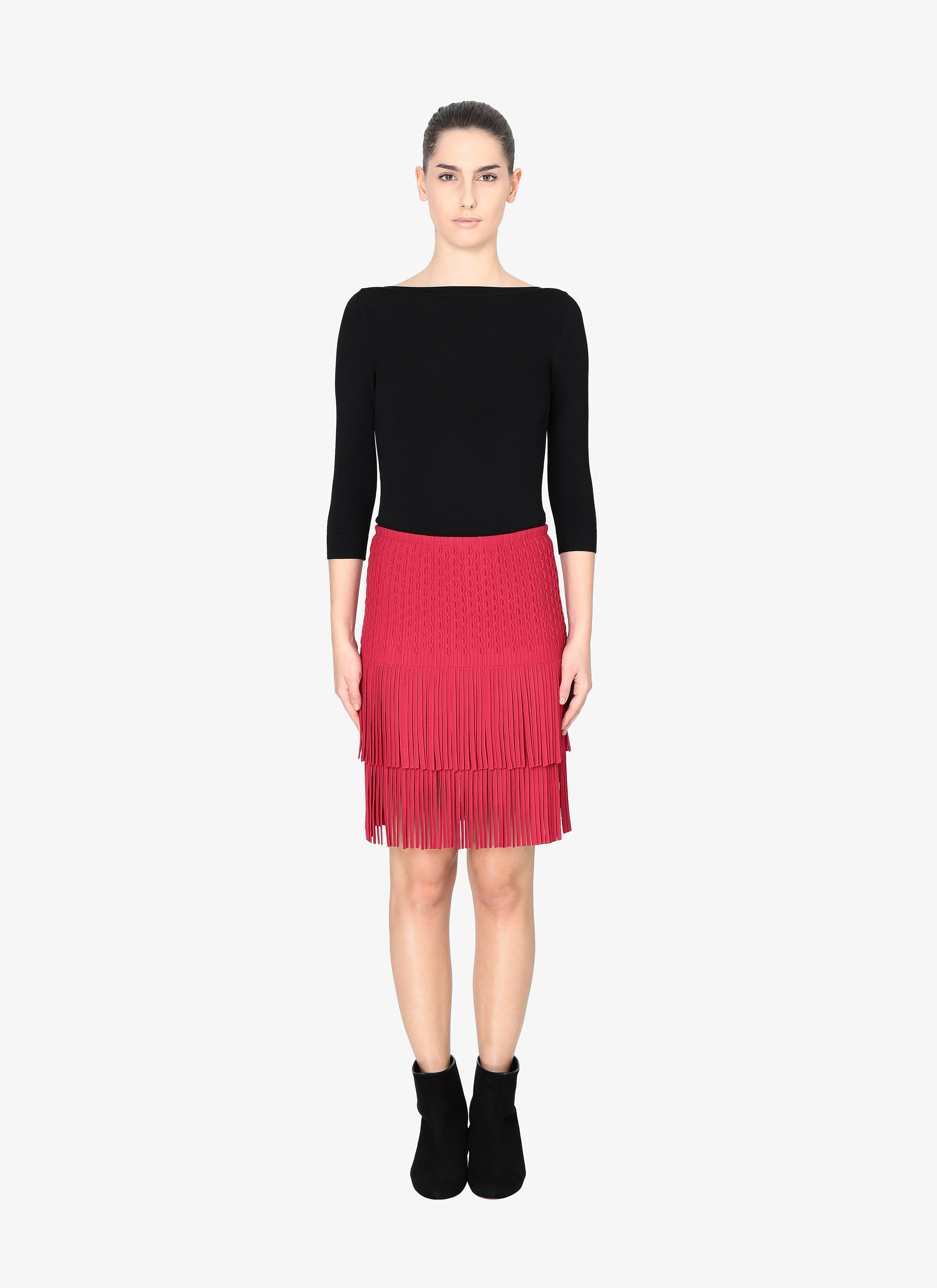 Fringed Knitted Skirt Fringed Knitted Skirt - maison-alaia.com