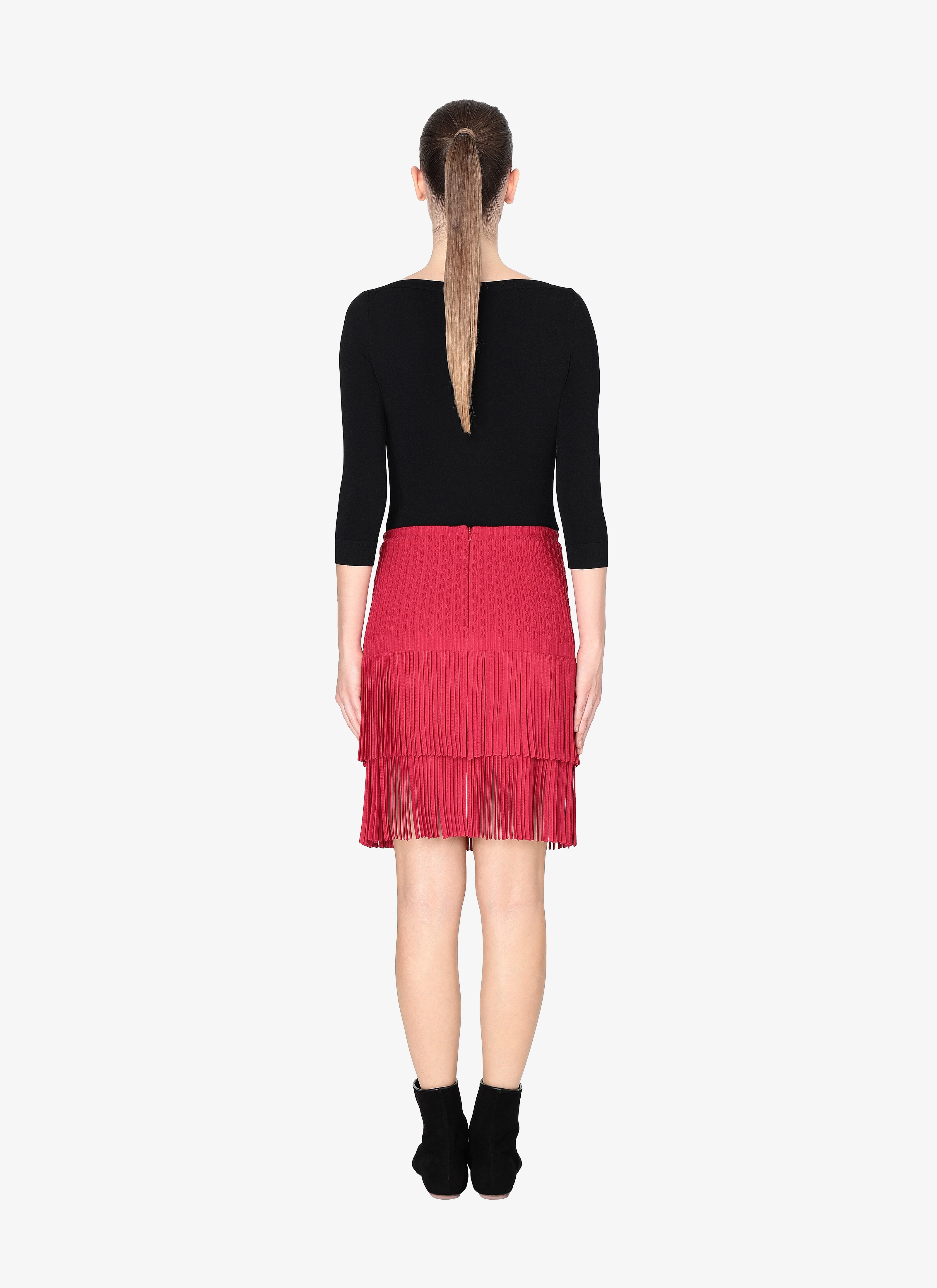Fringed Knitted Skirt Fringed Knitted Skirt - maison-alaia.com