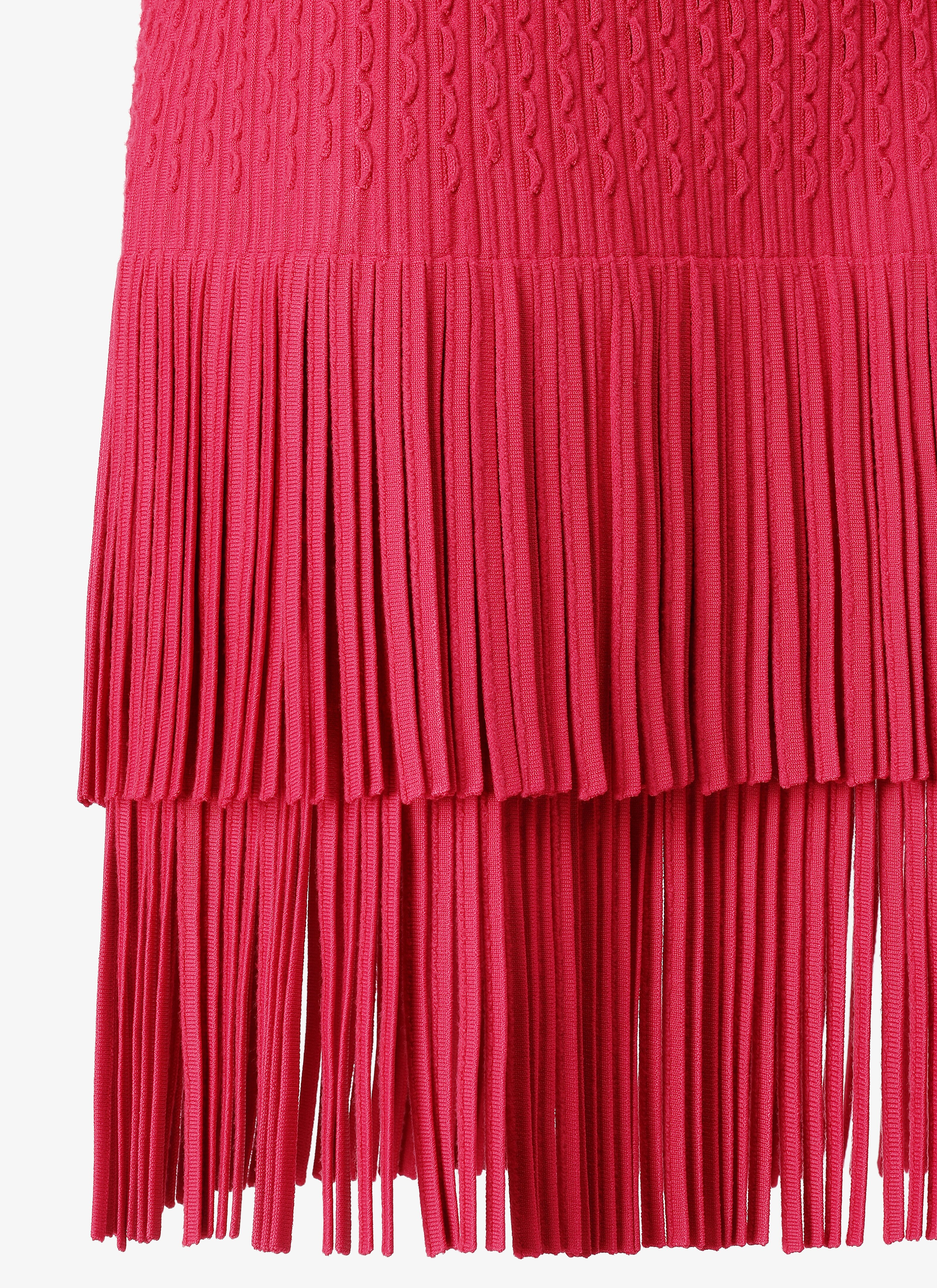 Fringed Knitted Skirt Fringed Knitted Skirt - maison-alaia.com