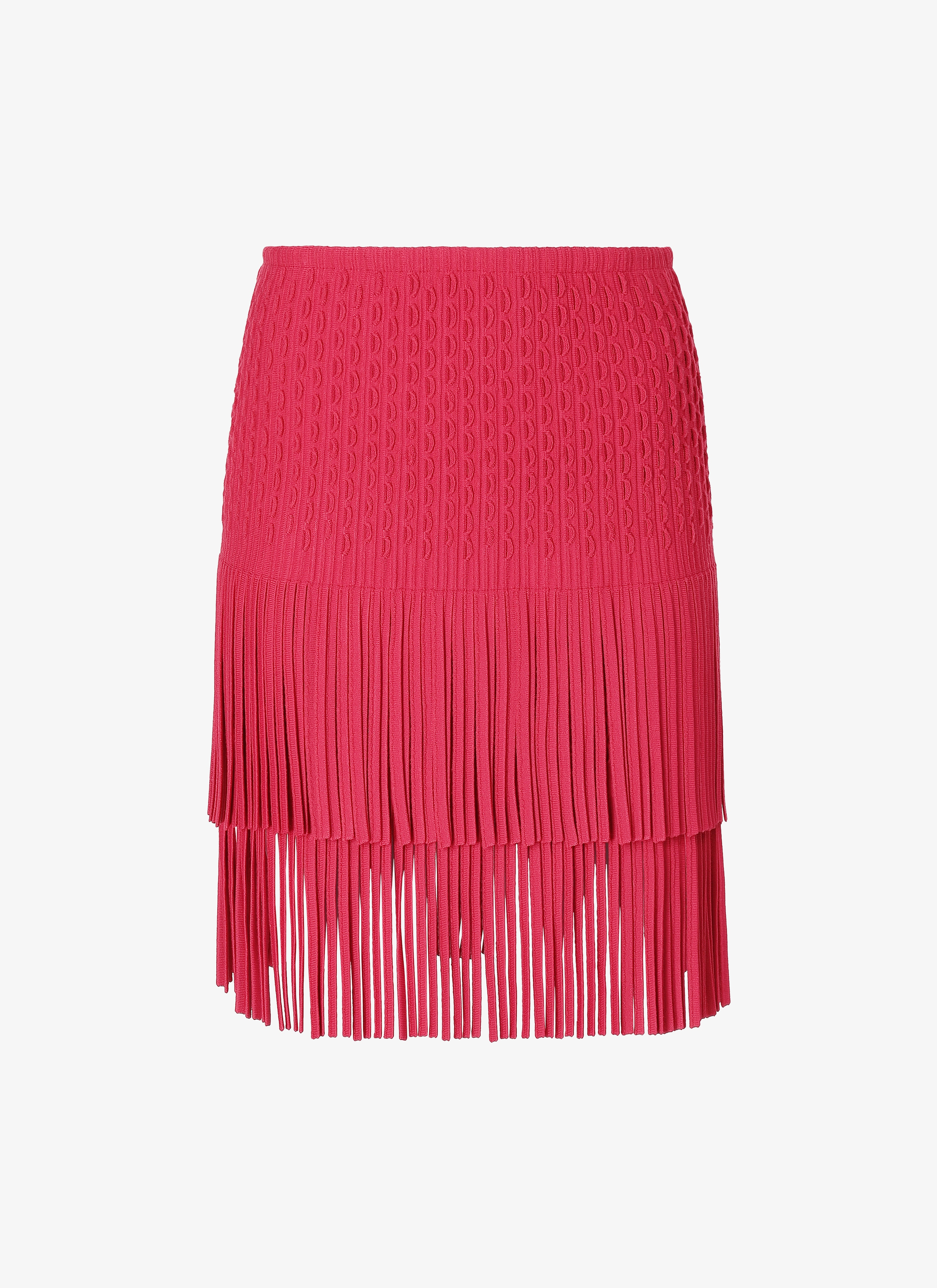 Fringed Knitted Skirt Fringed Knitted Skirt - maison-alaia.com