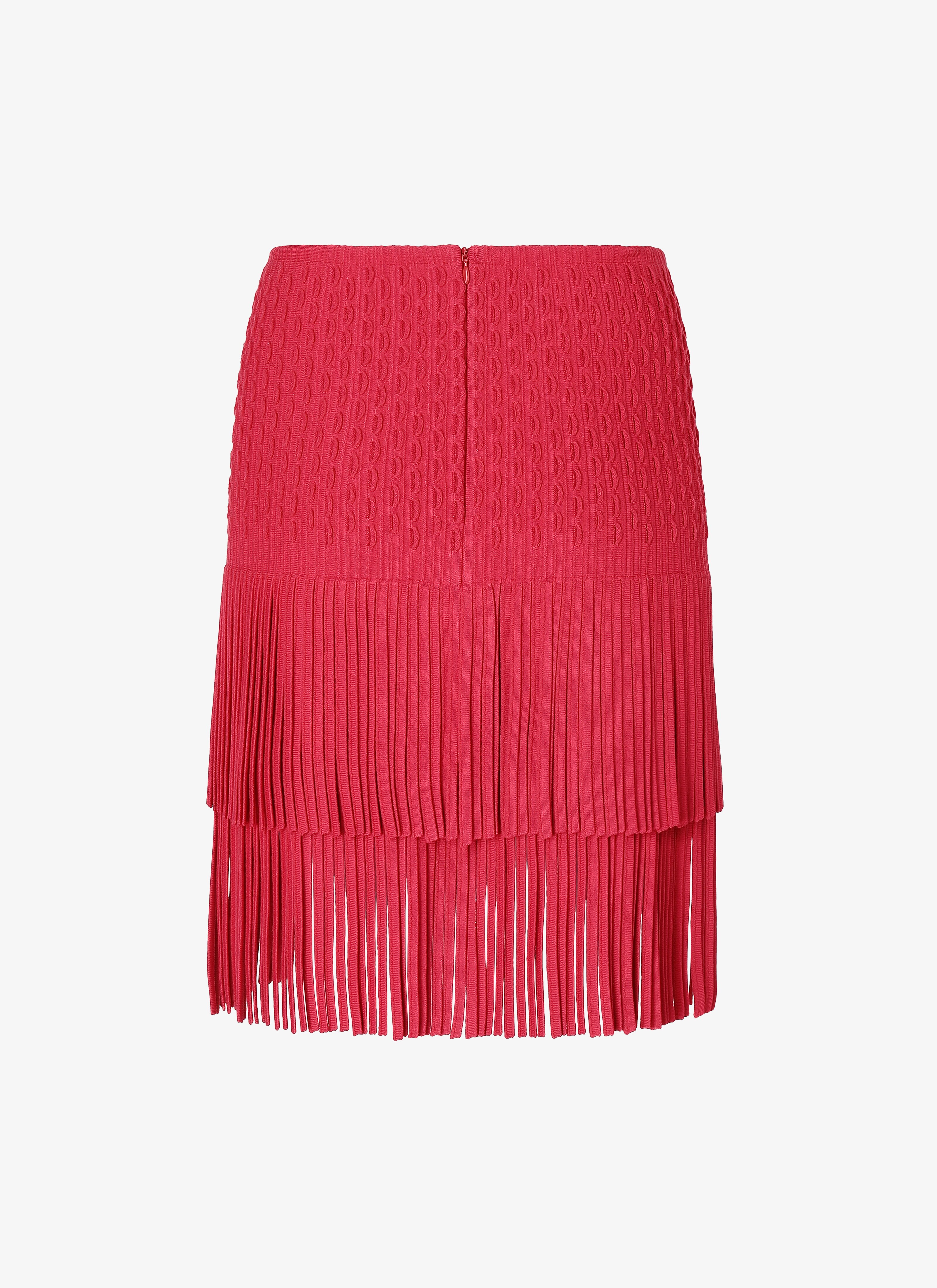 Fringed Knitted Skirt Fringed Knitted Skirt - maison-alaia.com