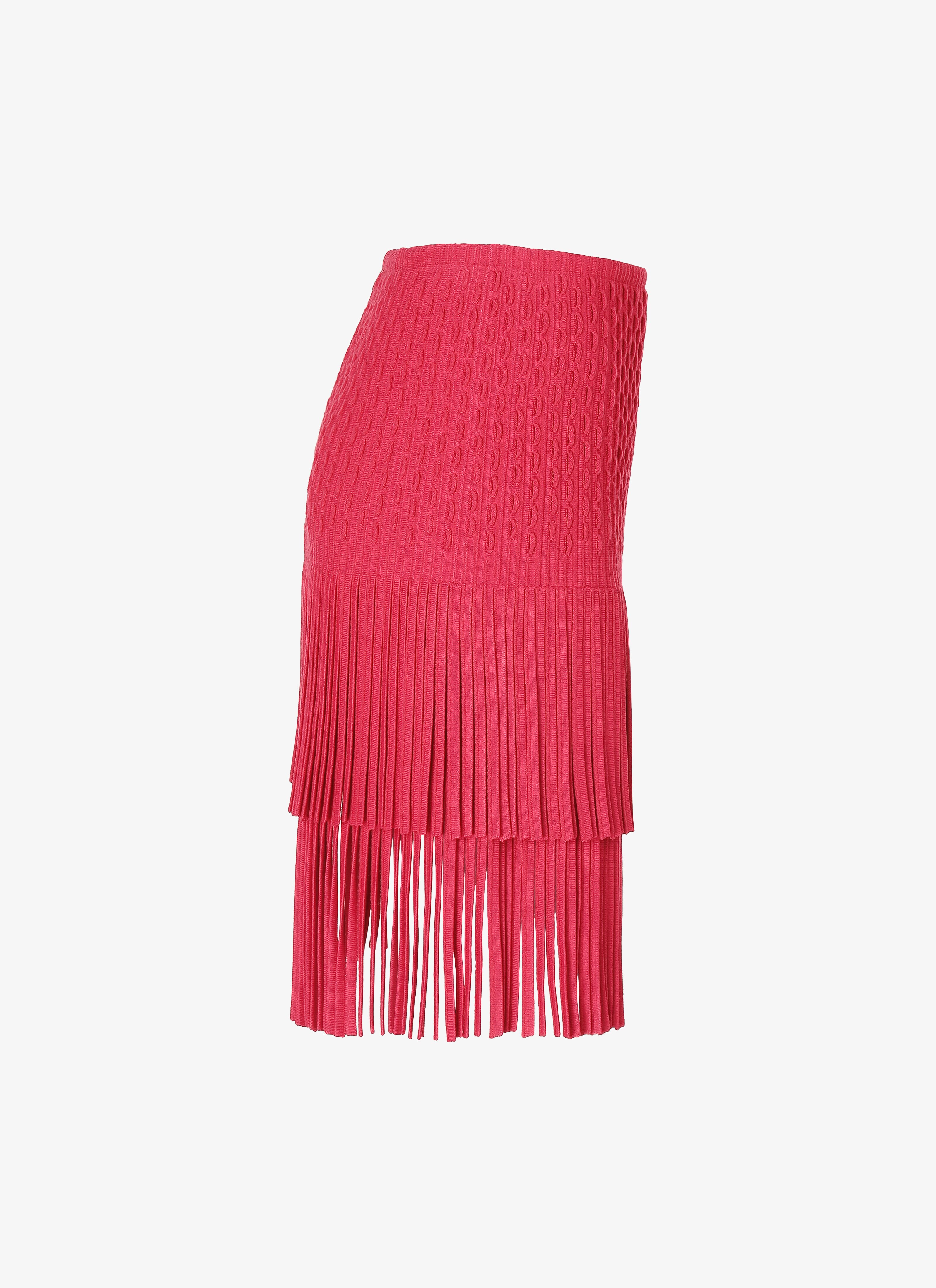 Fringed Knitted Skirt Fringed Knitted Skirt - maison-alaia.com