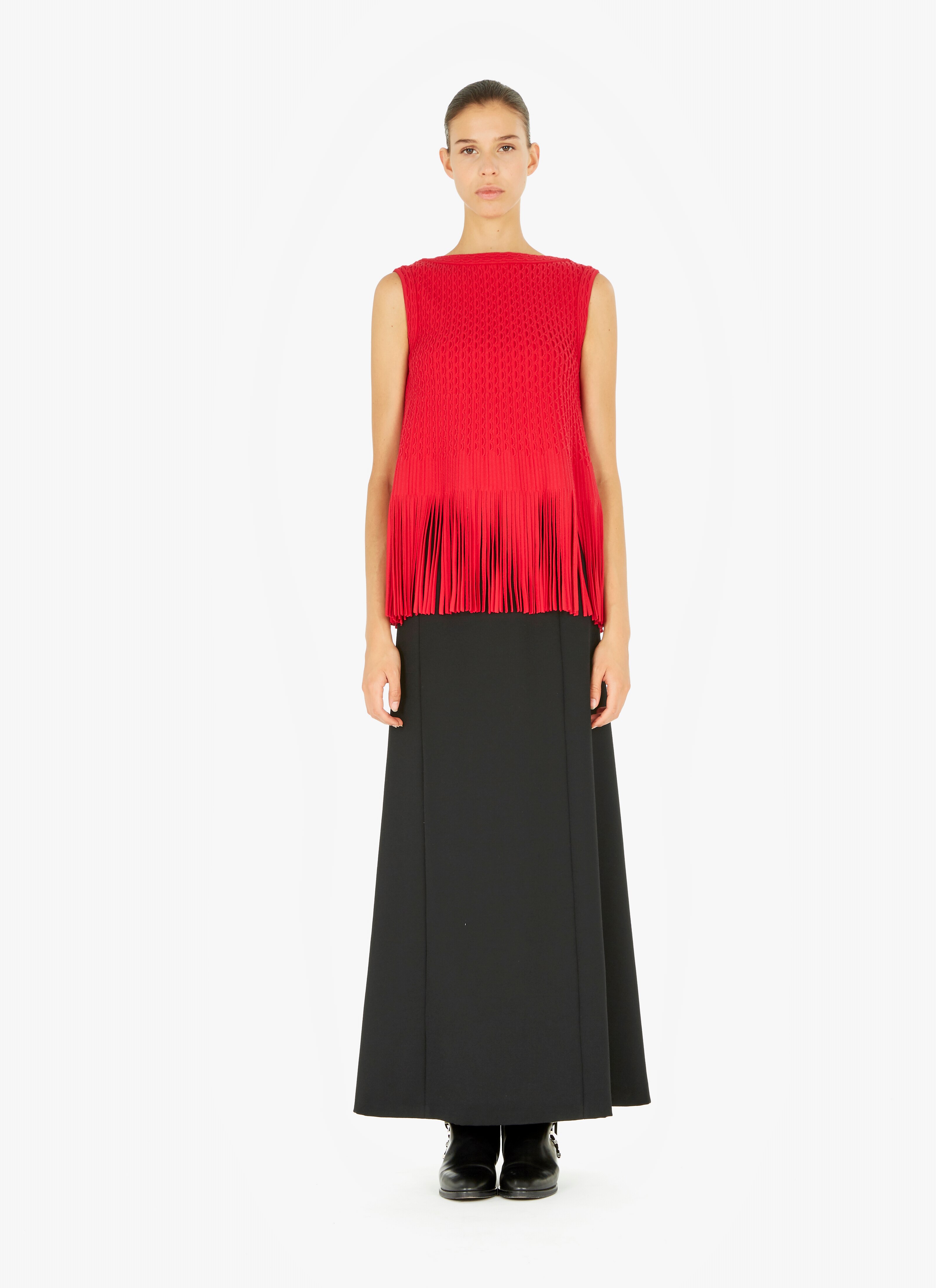 Fringed Knitted Top Fringed Knitted Top - maison-alaia.com