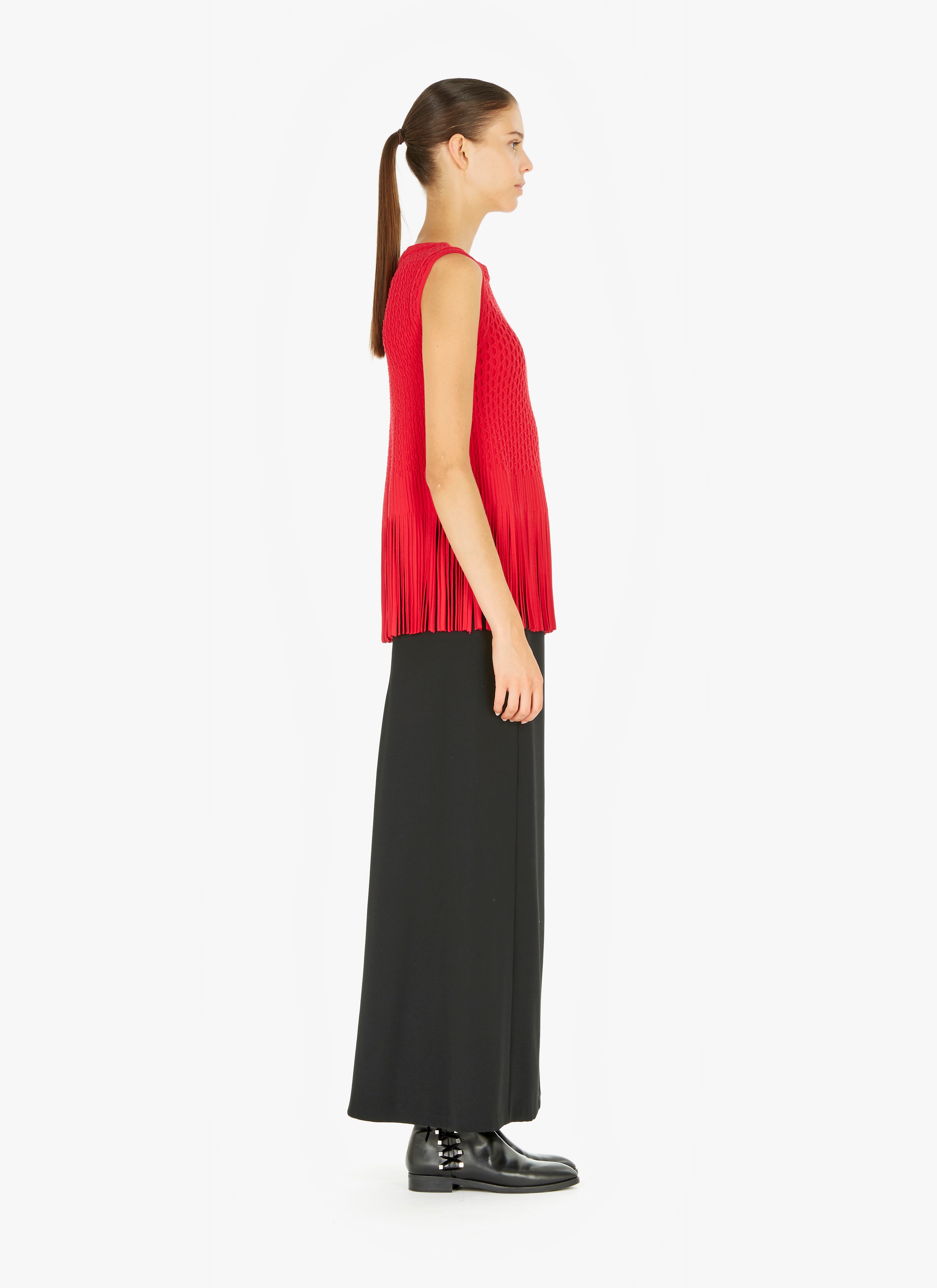 Fringed Knitted Top Fringed Knitted Top - maison-alaia.com