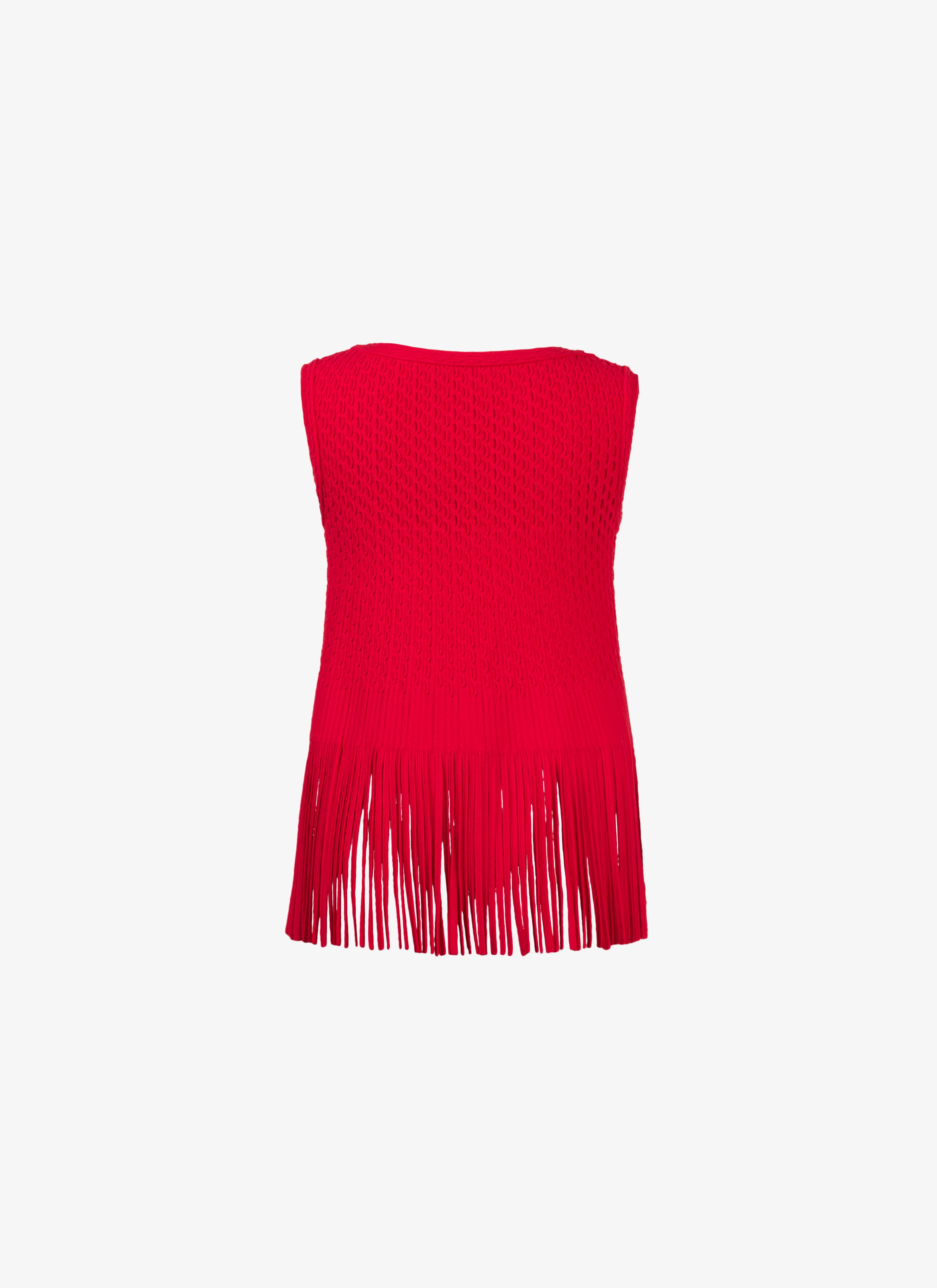 Fringed Knitted Top Fringed Knitted Top - maison-alaia.com