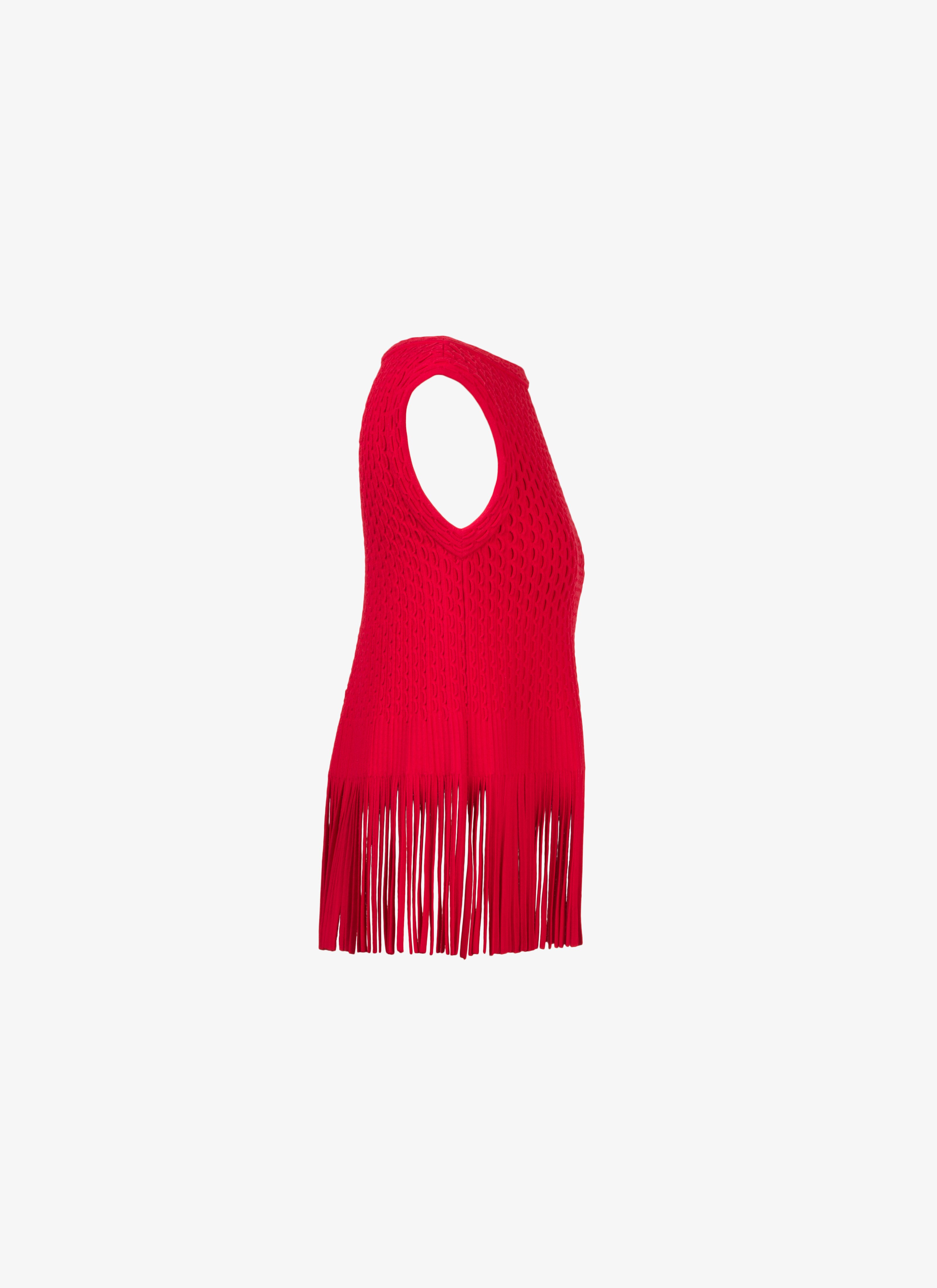 Fringed Knitted Top Fringed Knitted Top - maison-alaia.com