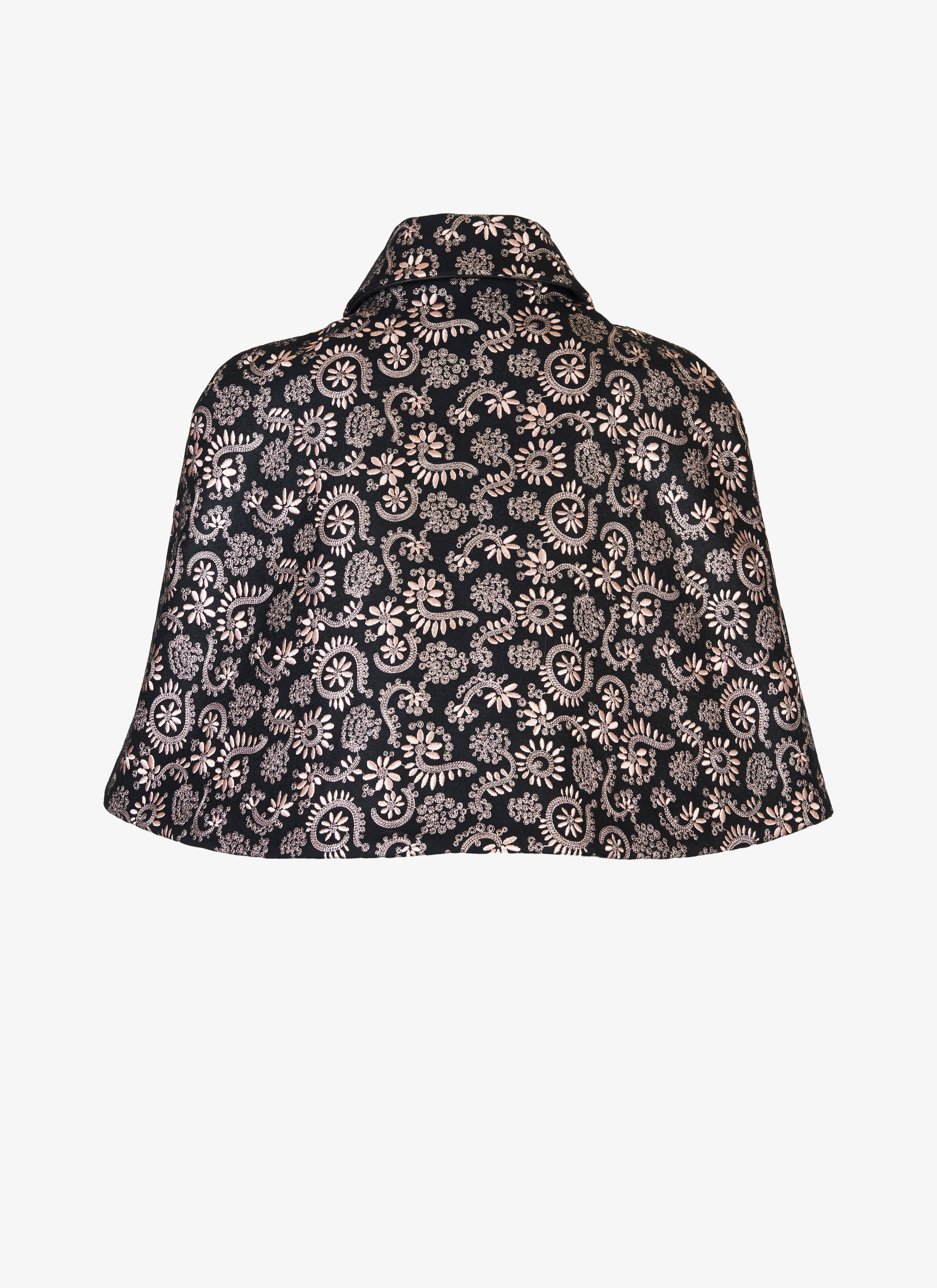 Short Embroidered Cape Short Embroidered Cape - maison-alaia.com