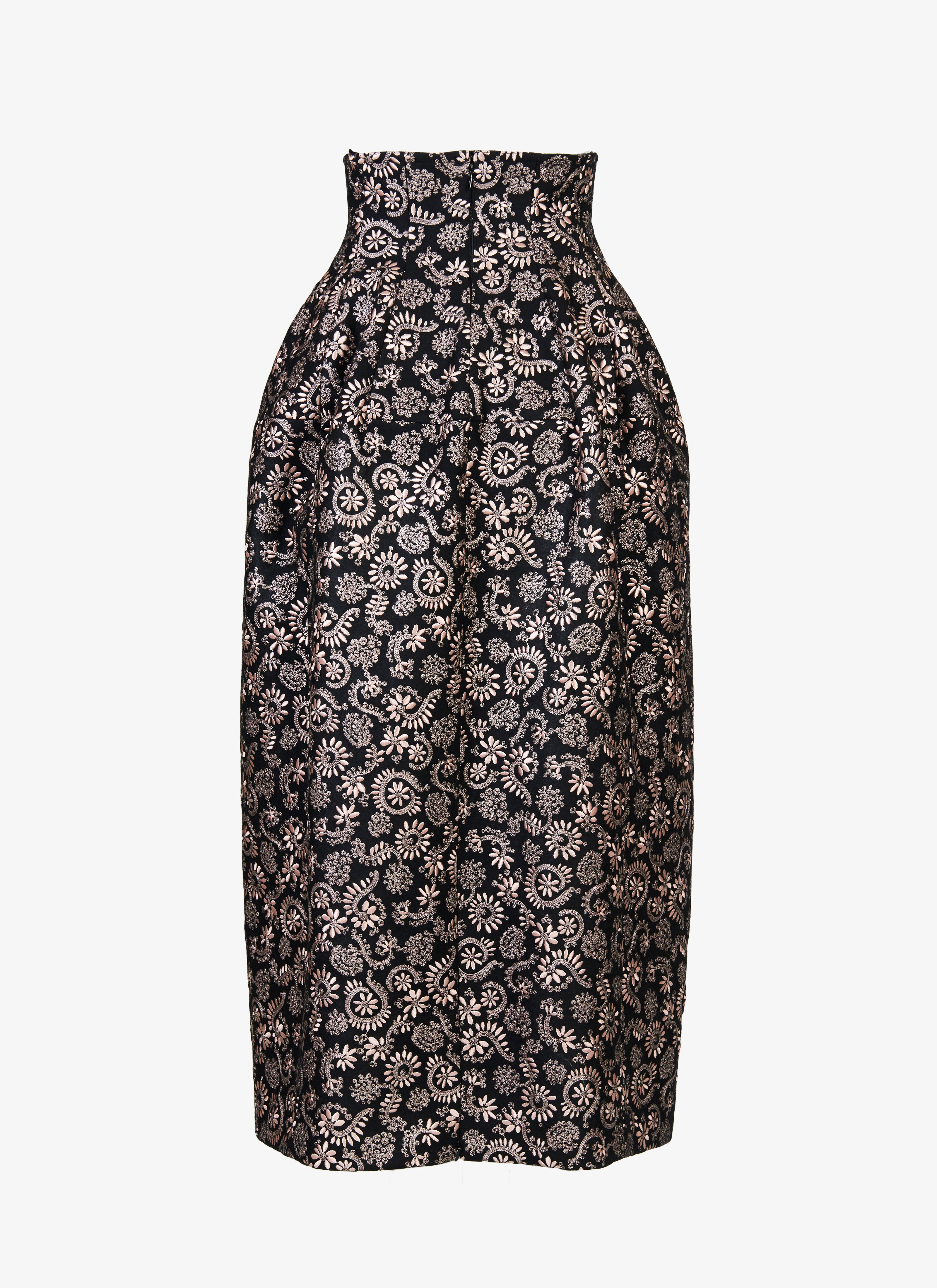 Long Embroidered Skirt Long Embroidered Skirt - maison-alaia.com