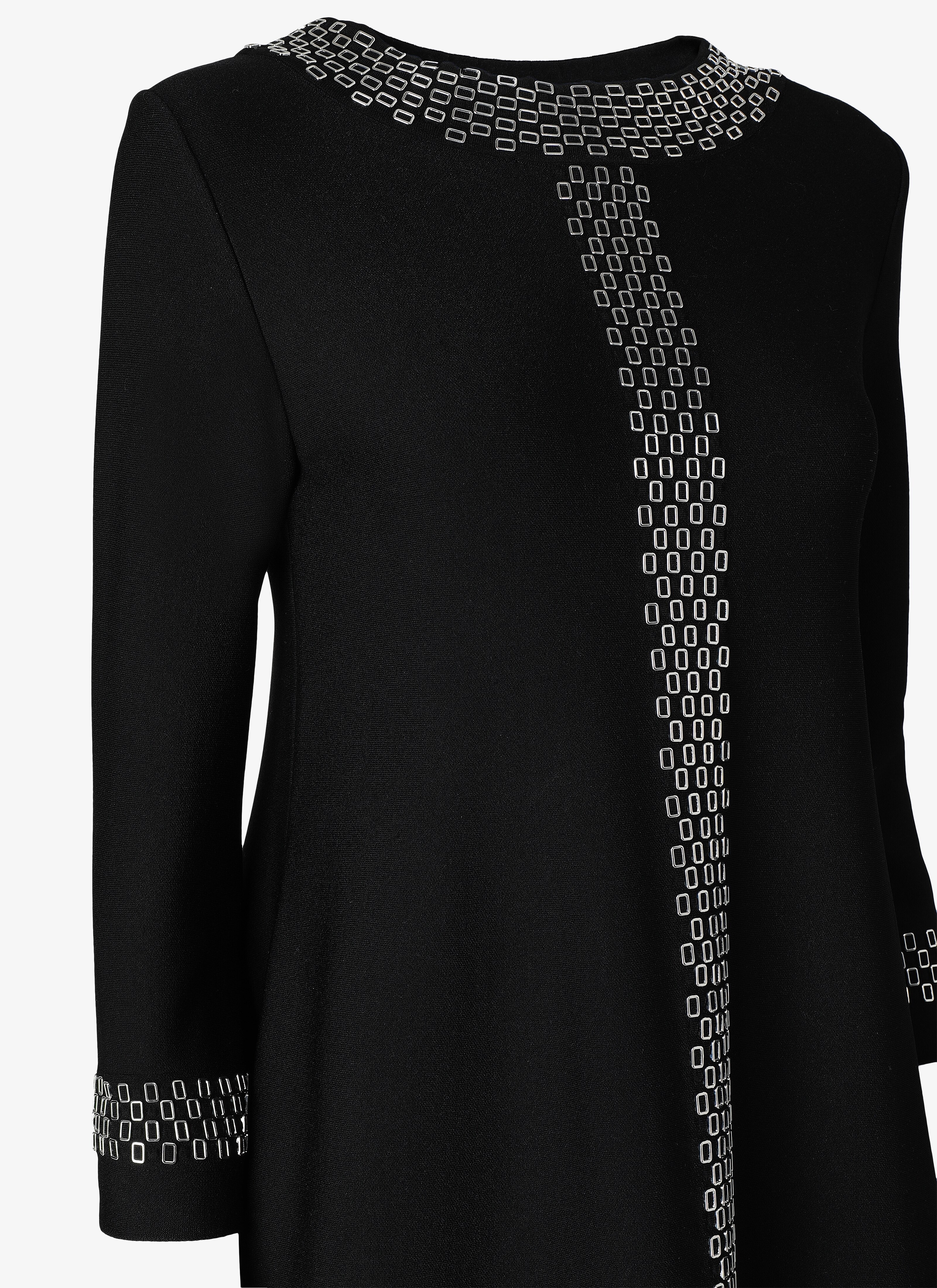 Abito A Trapezio Lungo In Maglia Abito A Trapezio Lungo In Maglia - maison-alaia.com