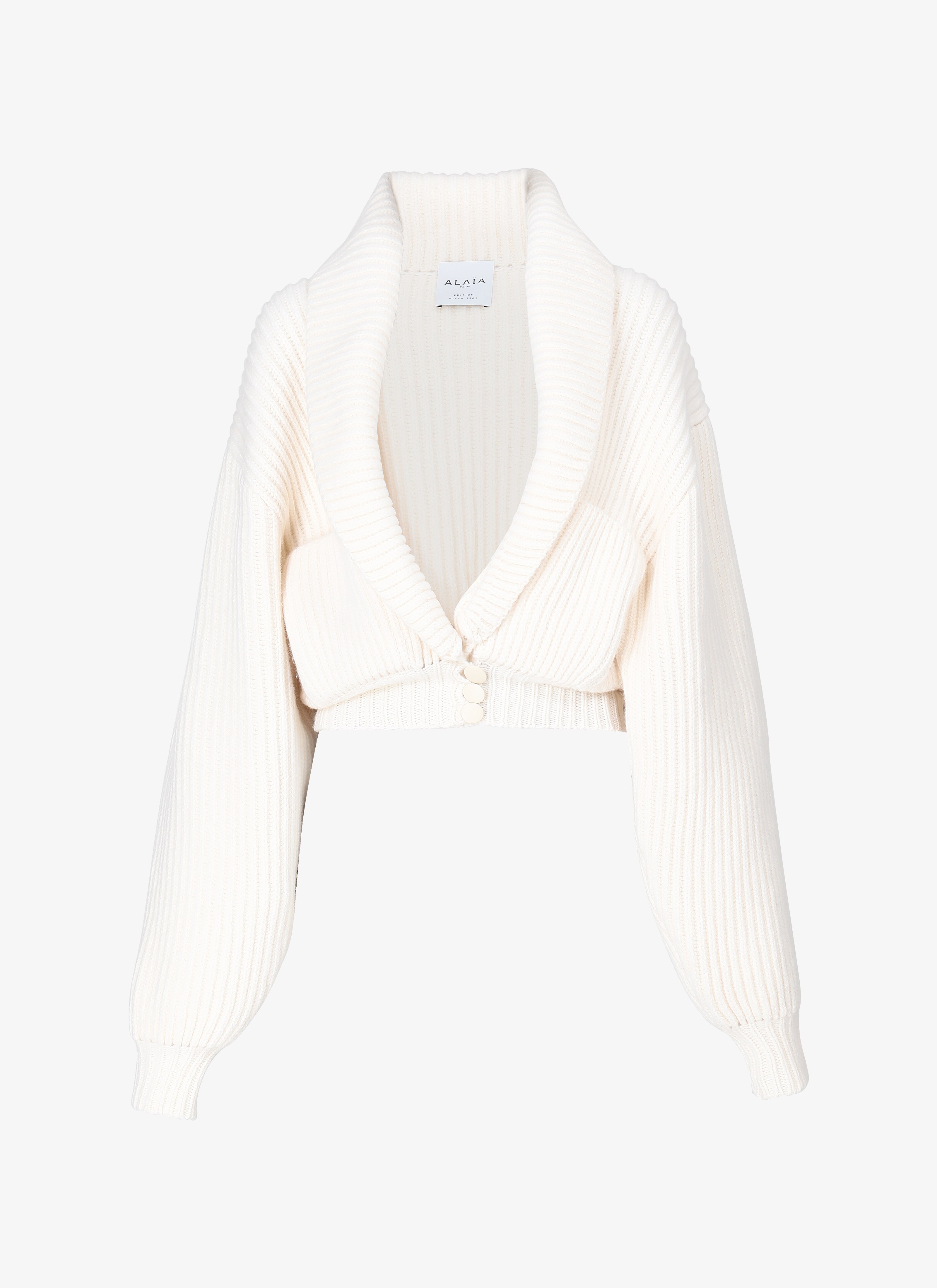 ALAÏA WHITE ALAÏA EDITION 1985 SHAWL COLLAR JACKET