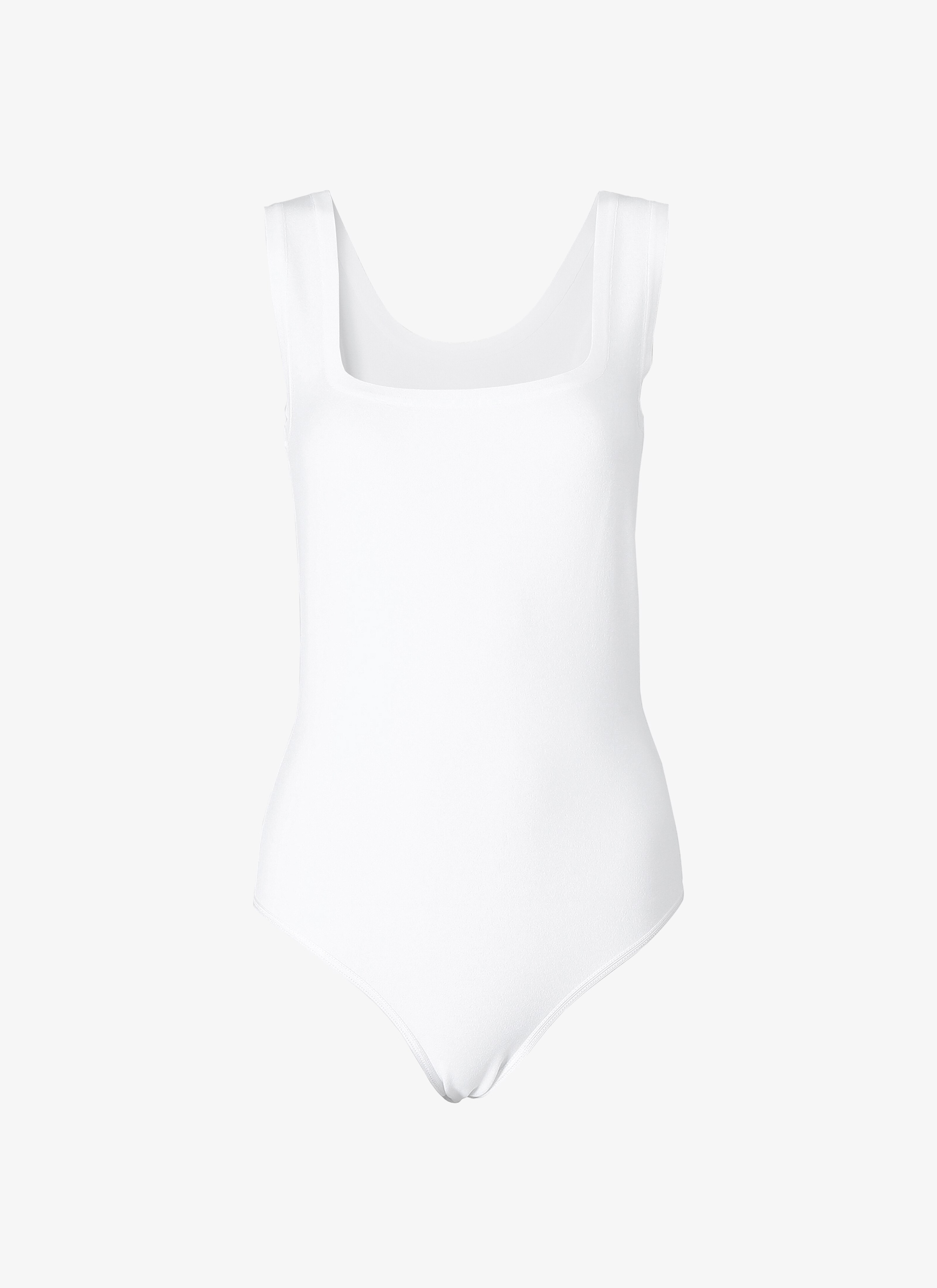 ALAÏA WHITE SLEEVELESS BODYSUIT