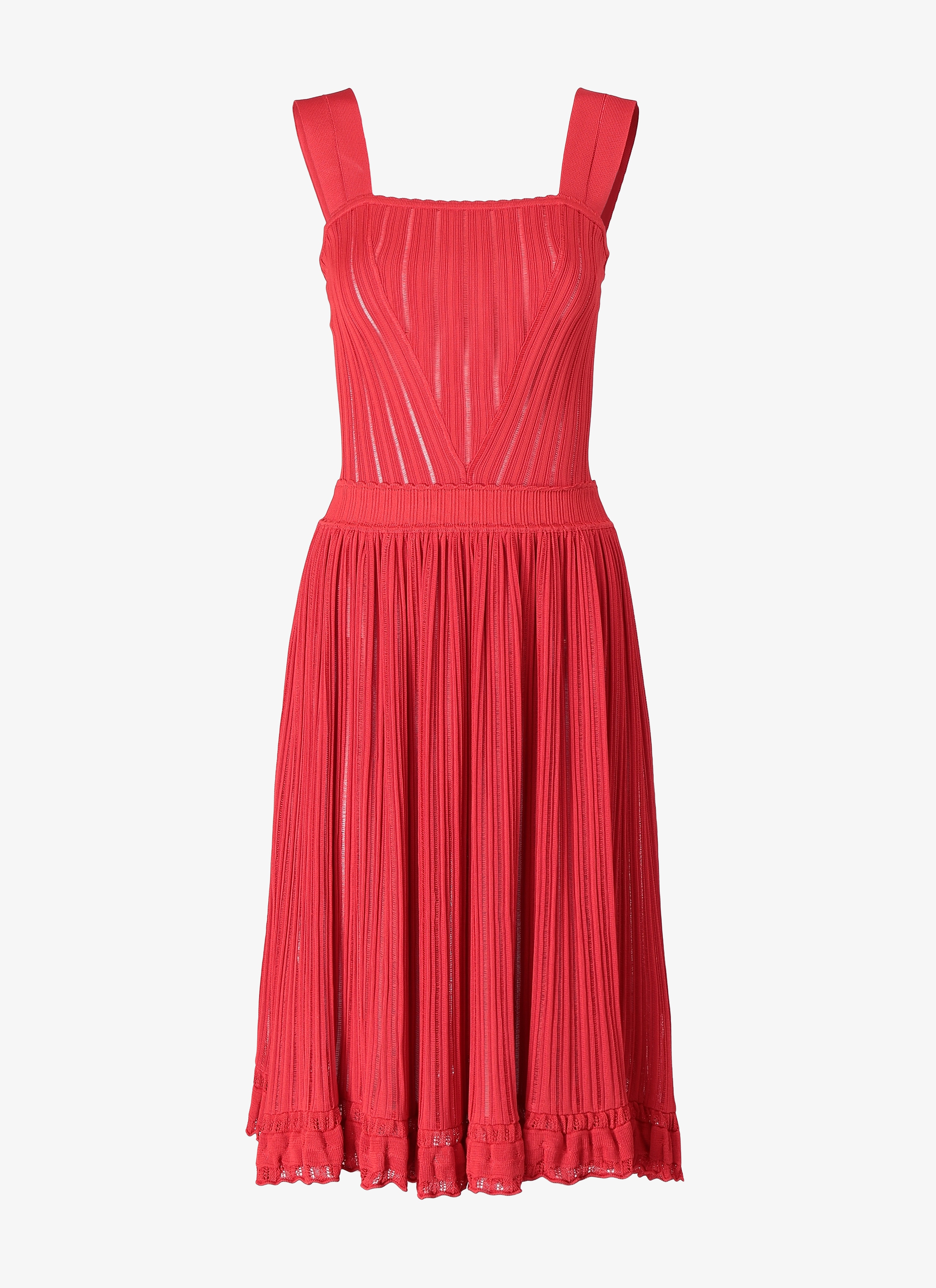 alaia red dress