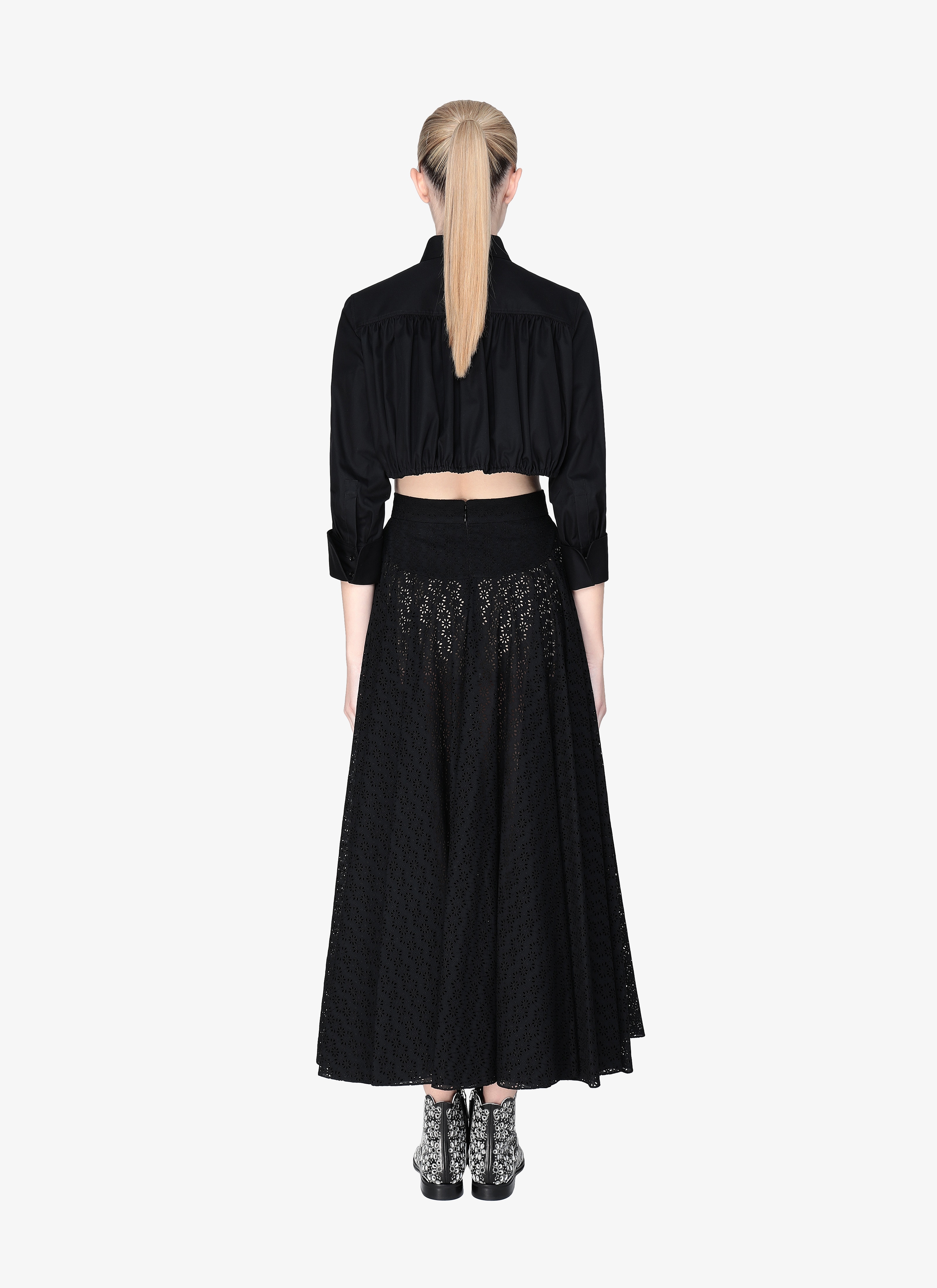 Cotton Cropped Shirt Cotton Cropped Shirt - maison-alaia.com