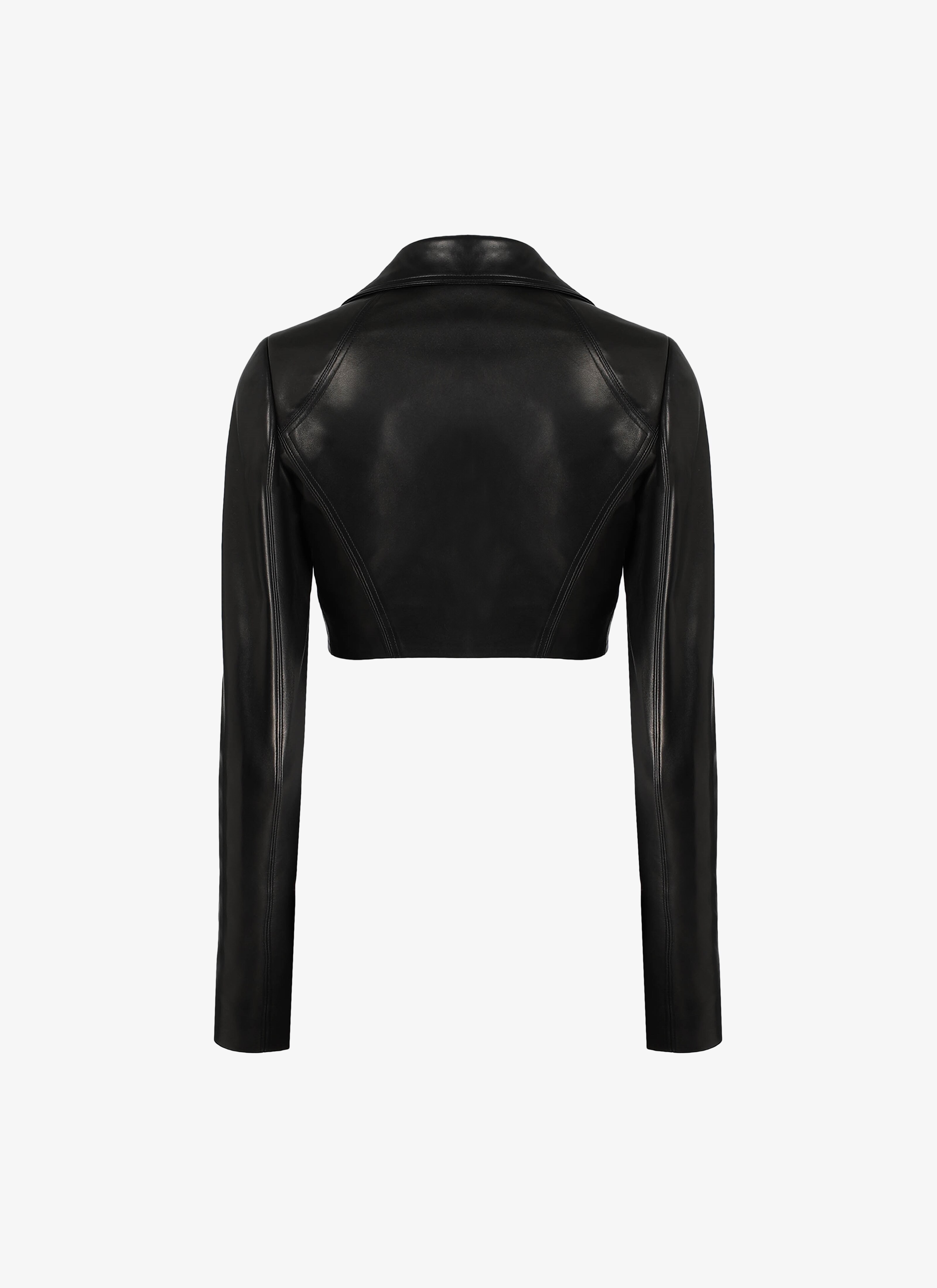 Leather Bomber Jacket Leather Bomber Jacket - maison-alaia.com