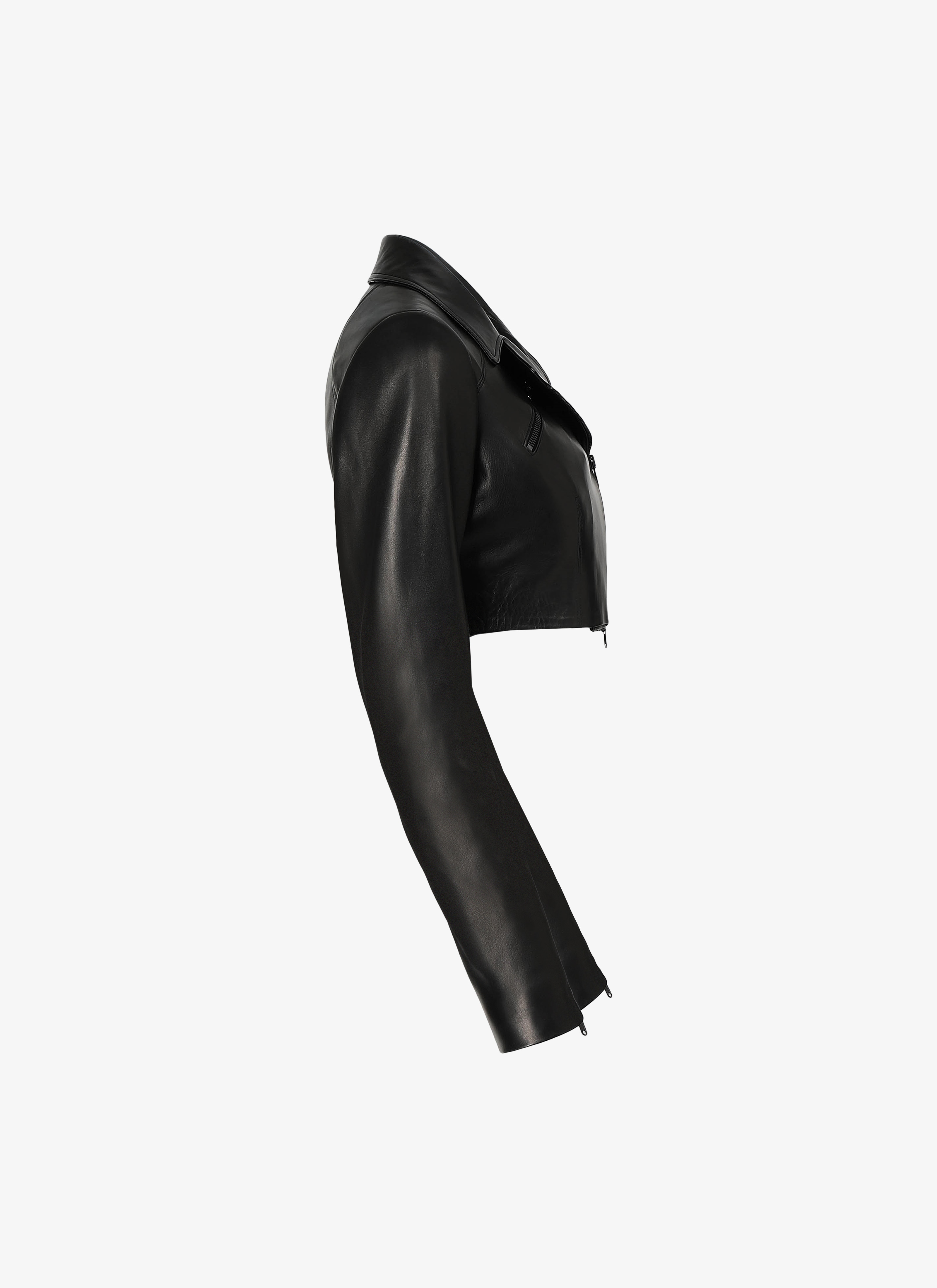 Leather Bomber Jacket Leather Bomber Jacket - maison-alaia.com