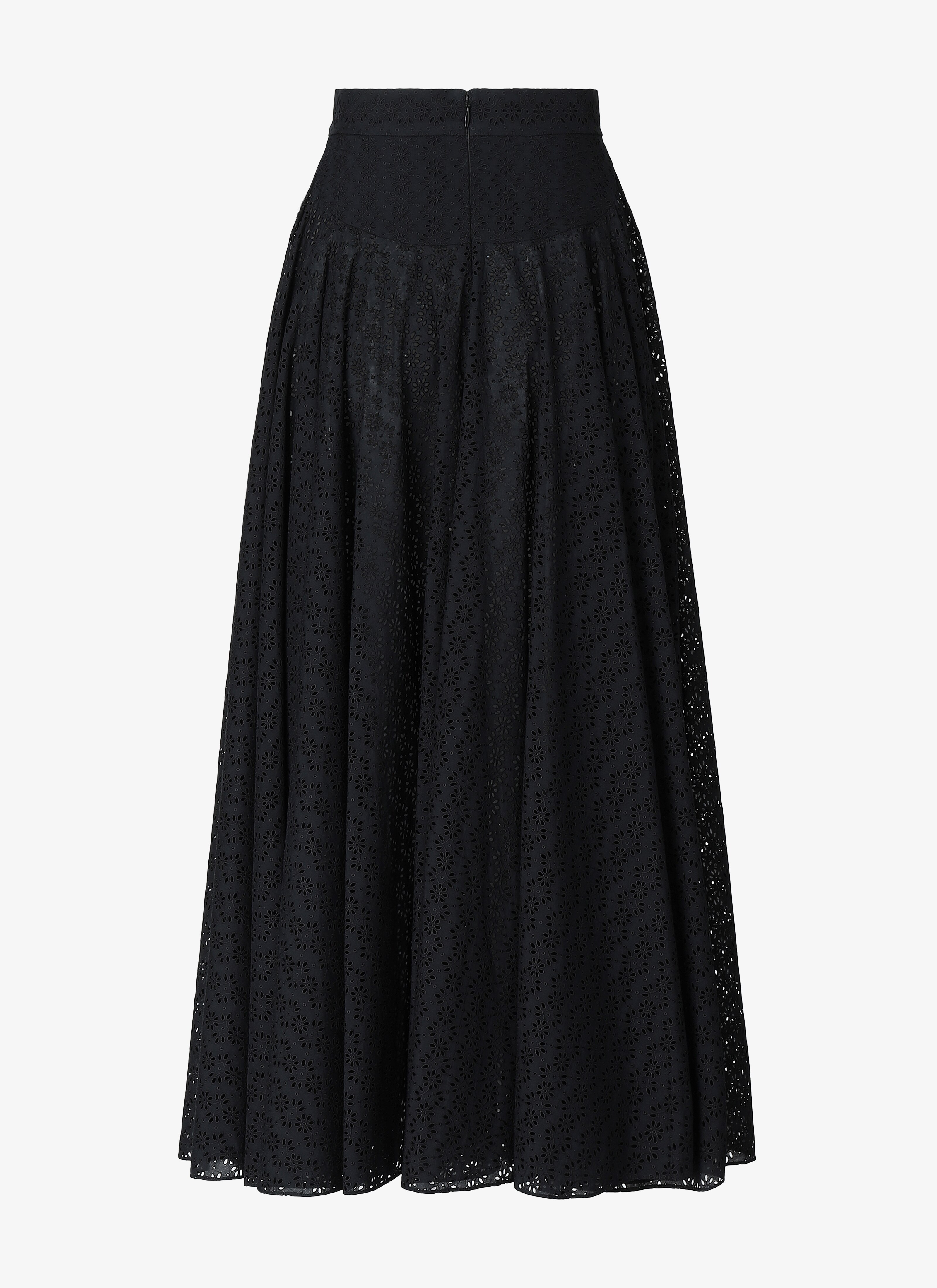 Embroidered Flared Skirt Embroidered Flared Skirt - maison-alaia.com