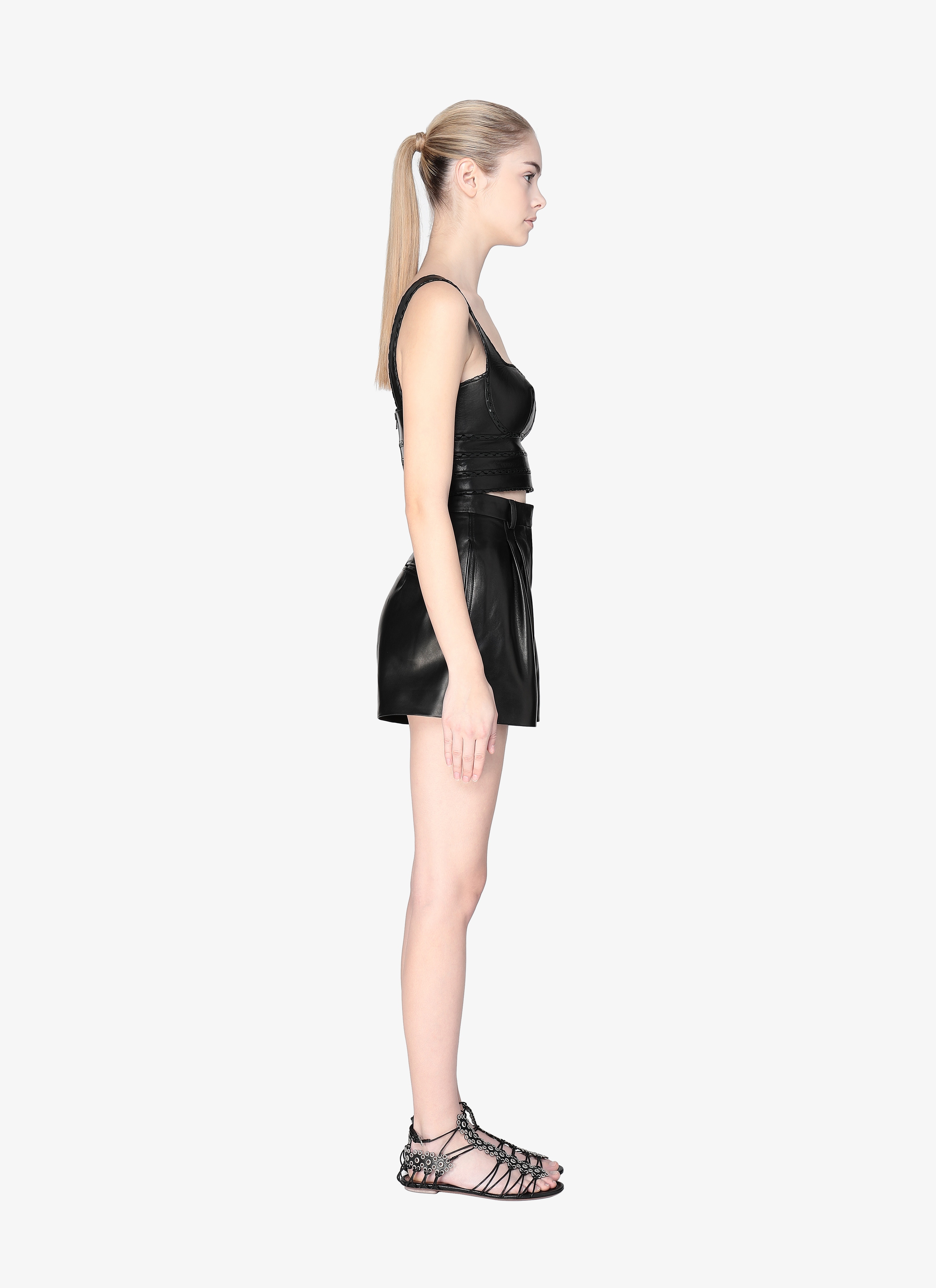 Leather Bustier Top Leather Bustier Top - maison-alaia.com