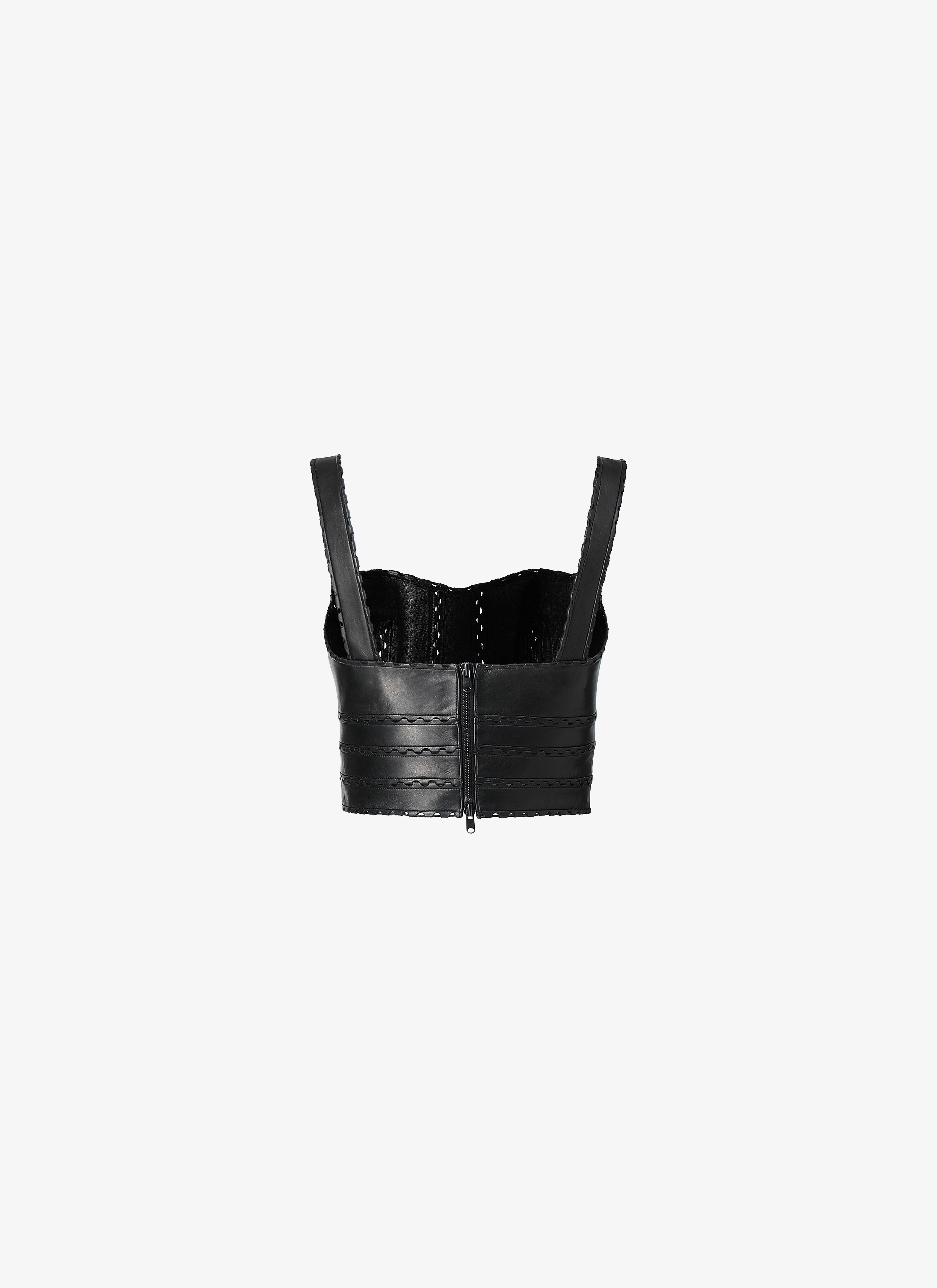 Leather Bustier Top Leather Bustier Top - maison-alaia.com