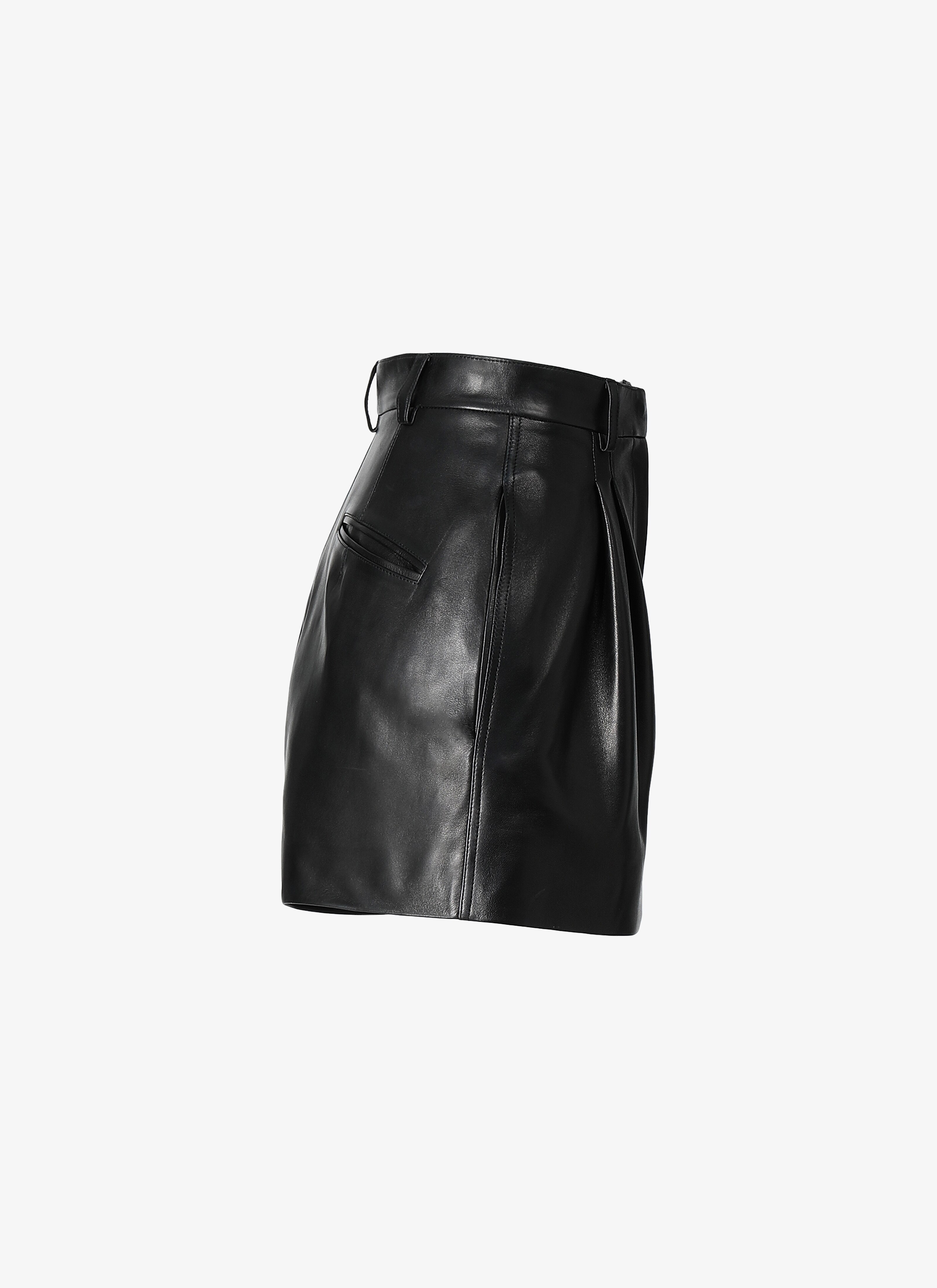 Leather Structured Short Leather Structured Short - maison-alaia.com