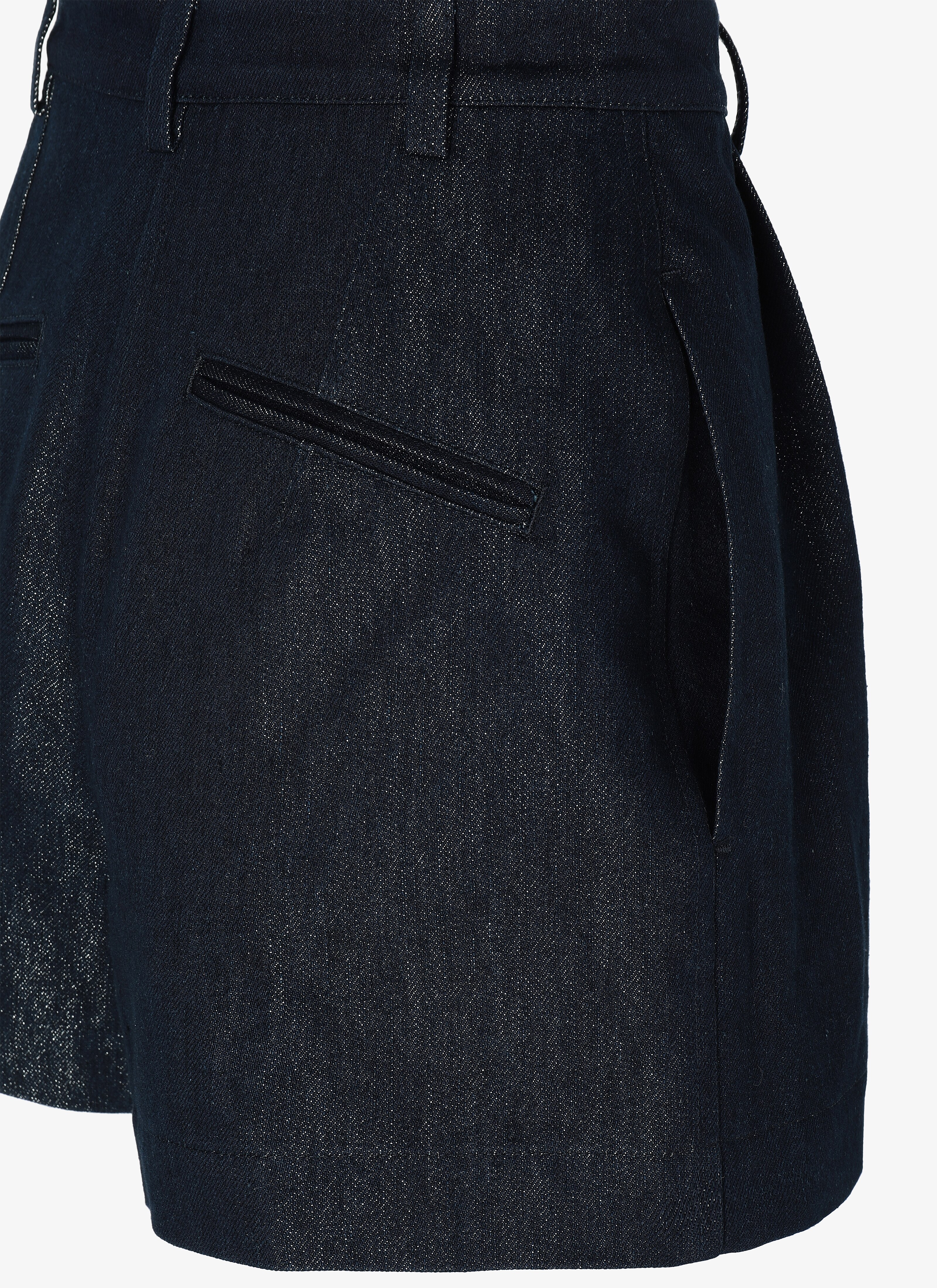 Denim Structured Short Denim Structured Short - maison-alaia.com