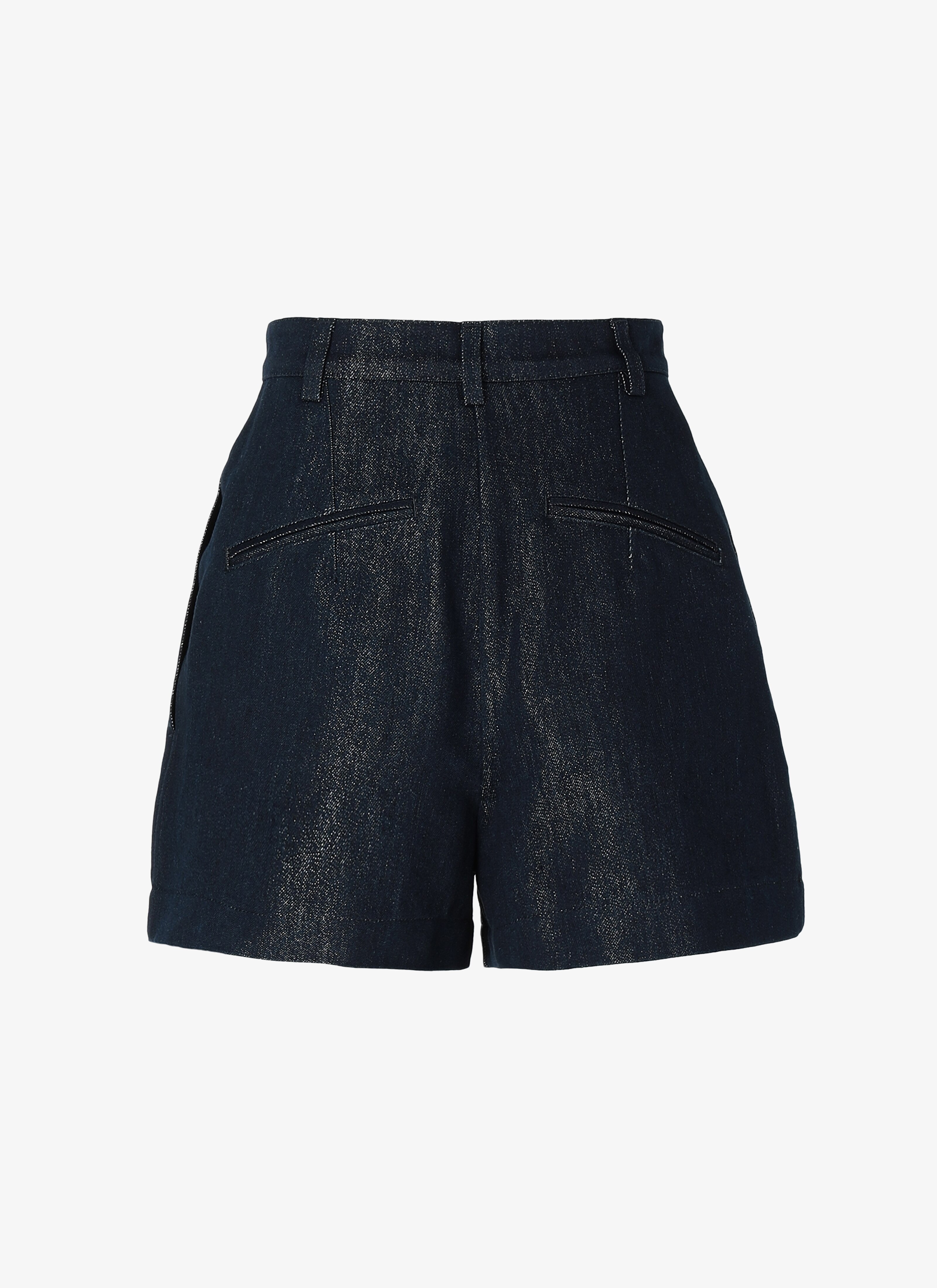 Denim Structured Short Denim Structured Short - maison-alaia.com