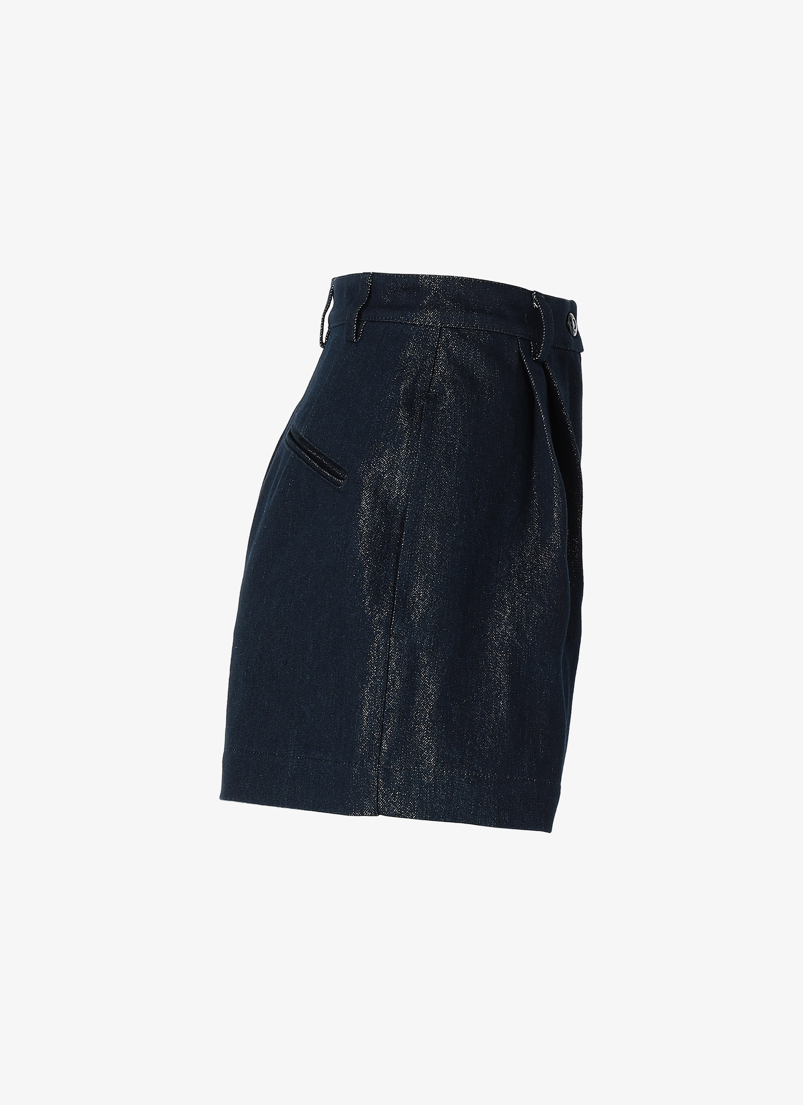 Denim Structured Short Denim Structured Short - maison-alaia.com