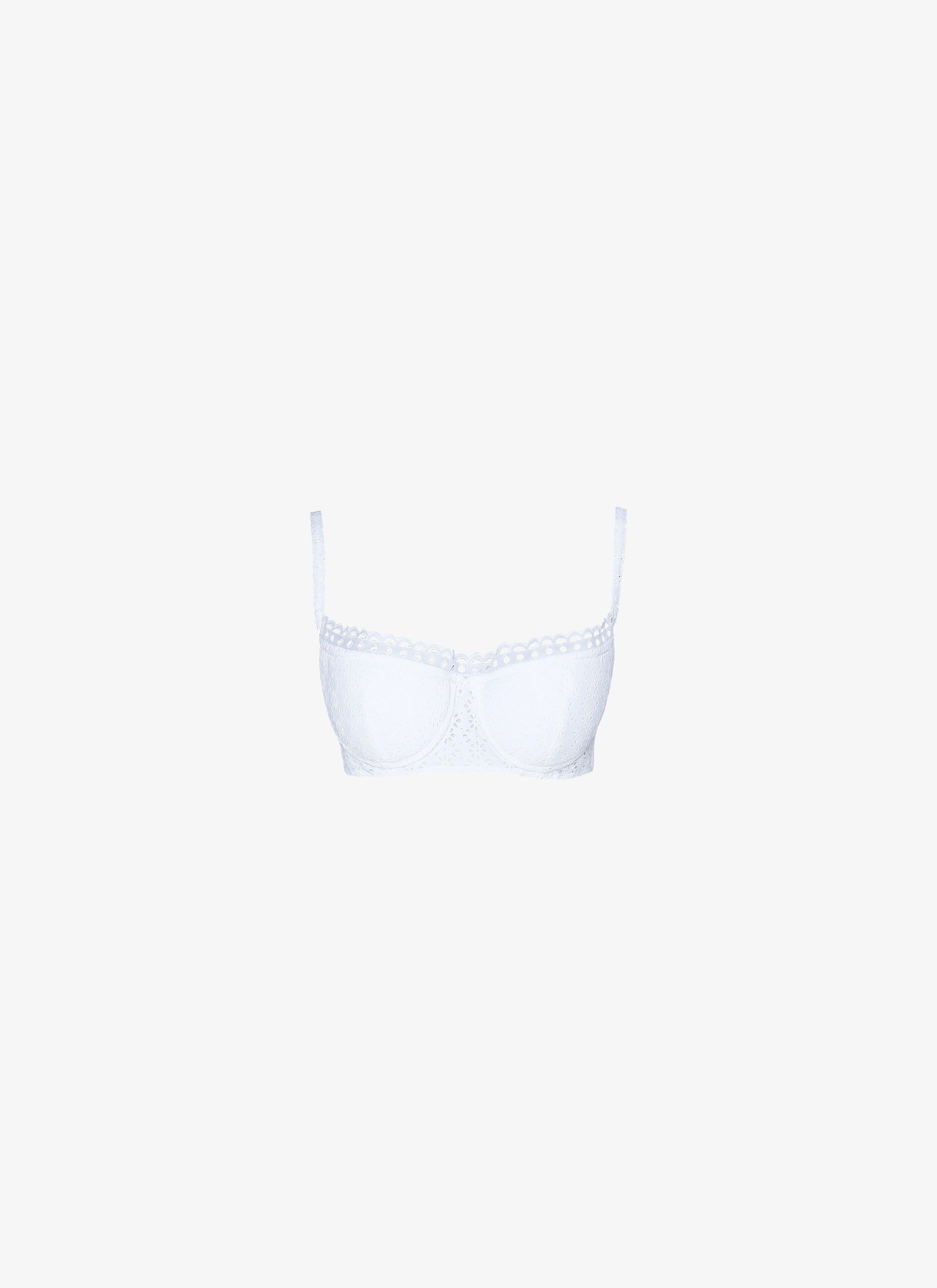 ALAÏA WHITE ALAÏA EDITION 1992 EMBROIDERED BRASSIERE
