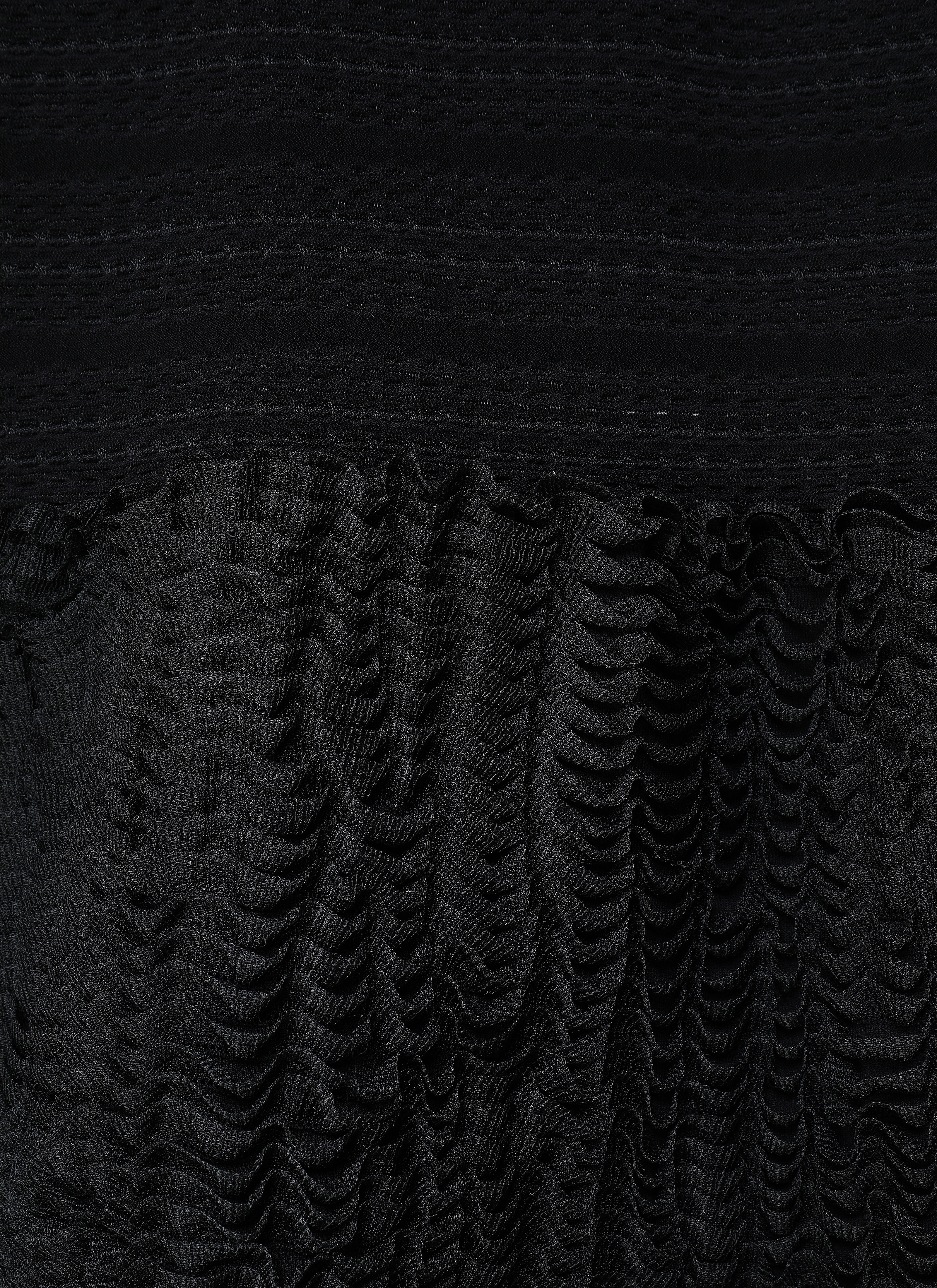 ALAÏA BLACK LONG KNITTED DRESS