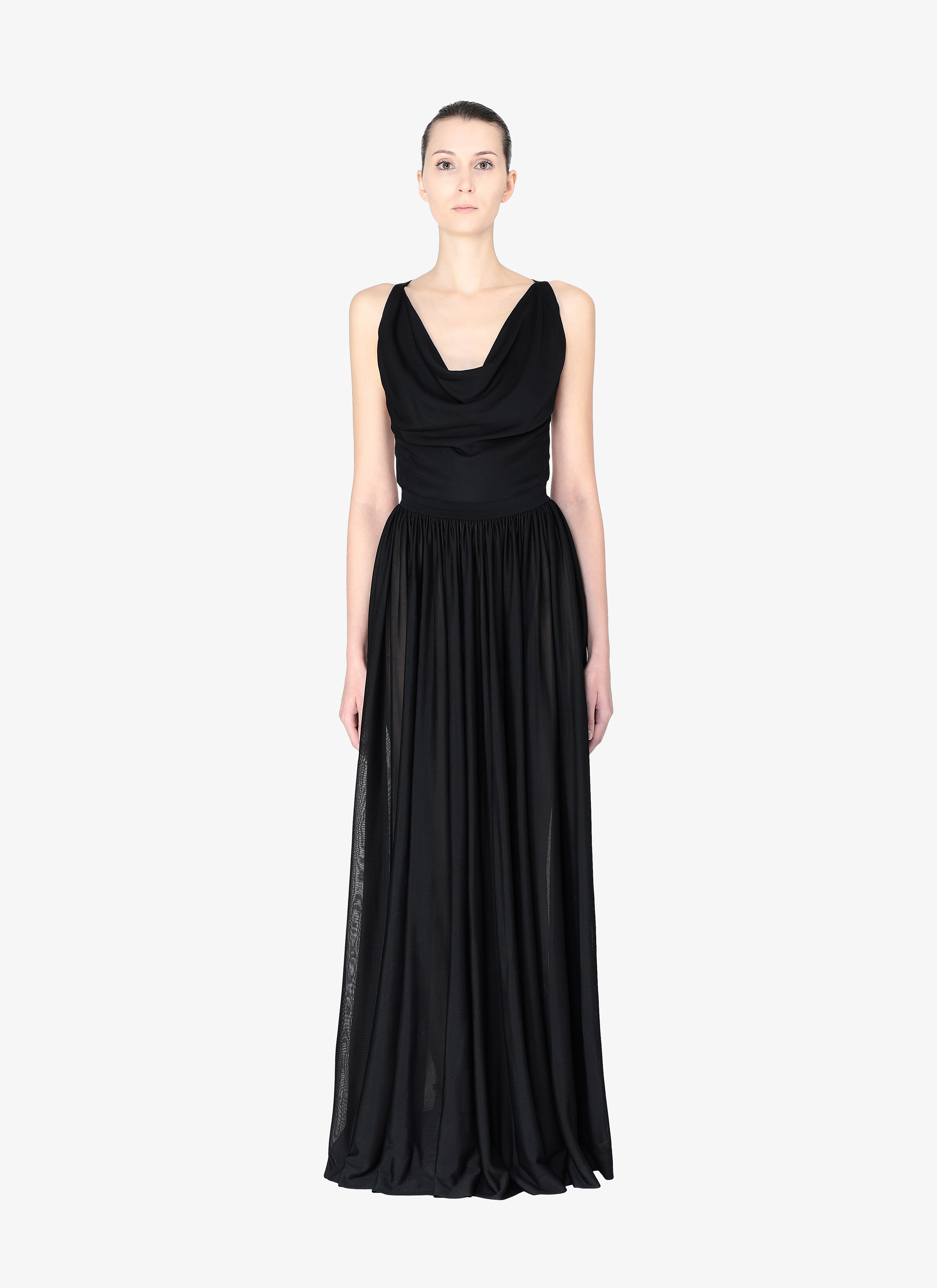 Long Open Back Dress Long Open Back Dress - maison-alaia.com