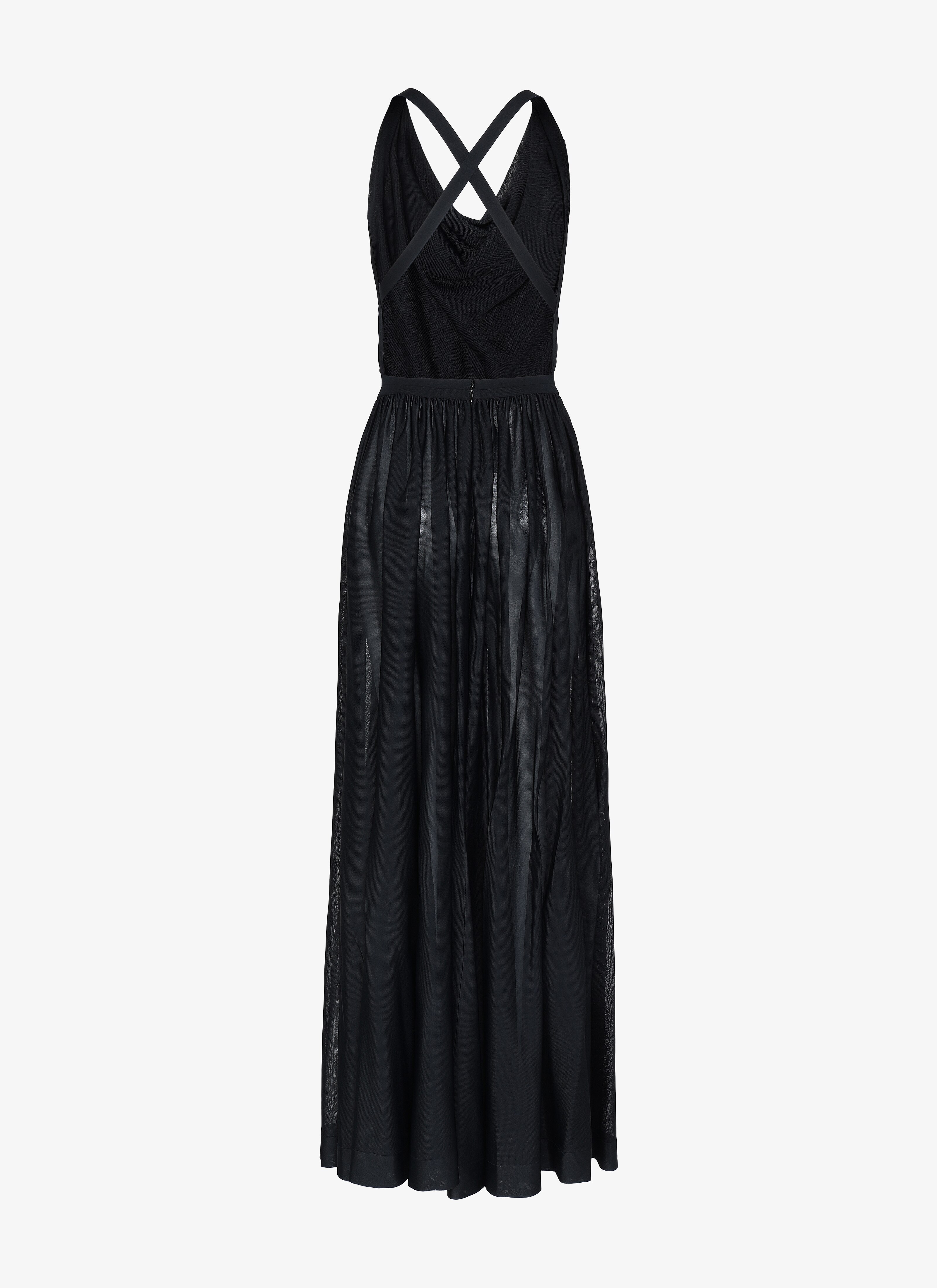 Long Open Back Dress Long Open Back Dress - maison-alaia.com