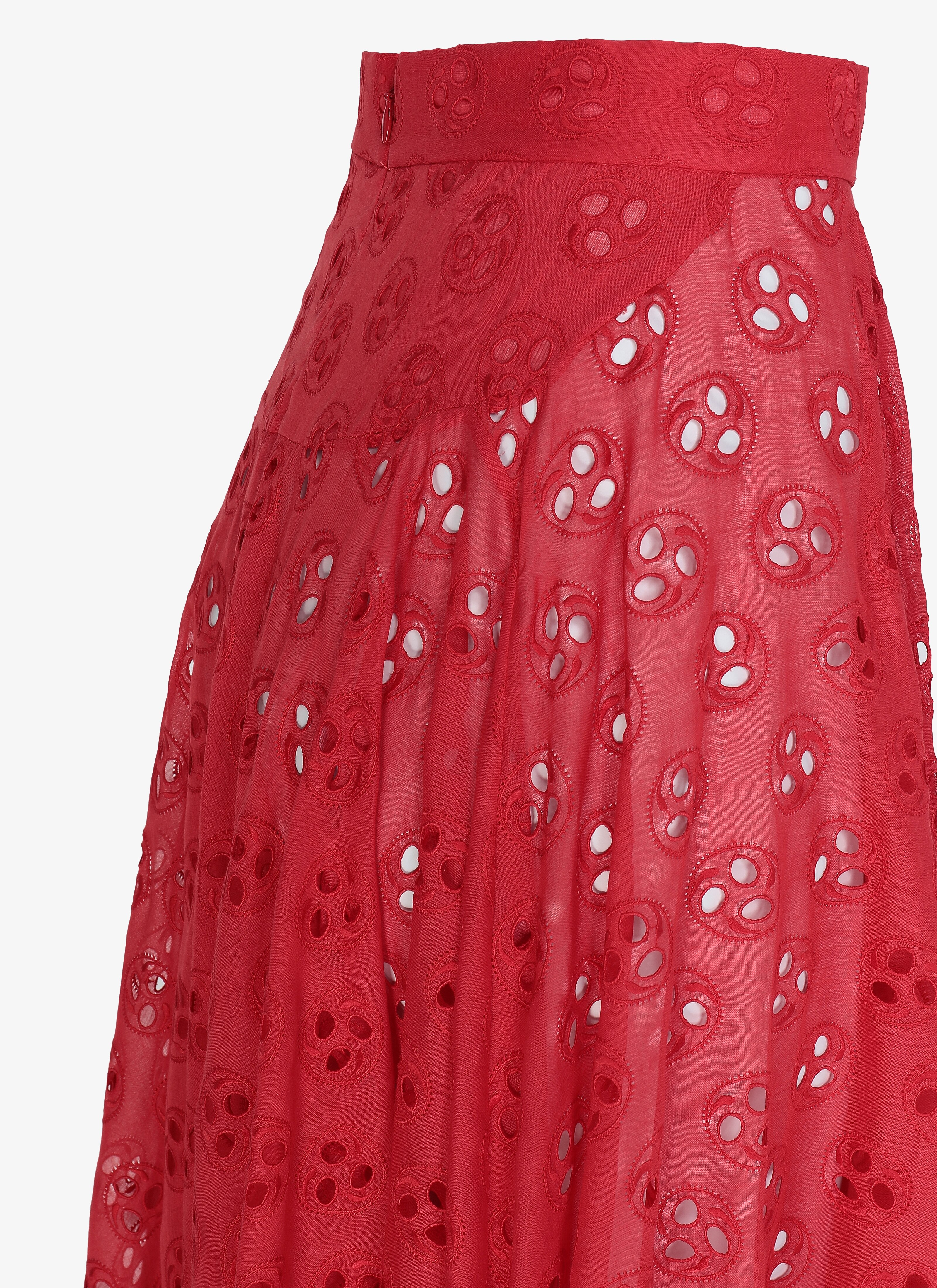 Embroidered Flared Skirt Embroidered Flared Skirt - maison-alaia.com