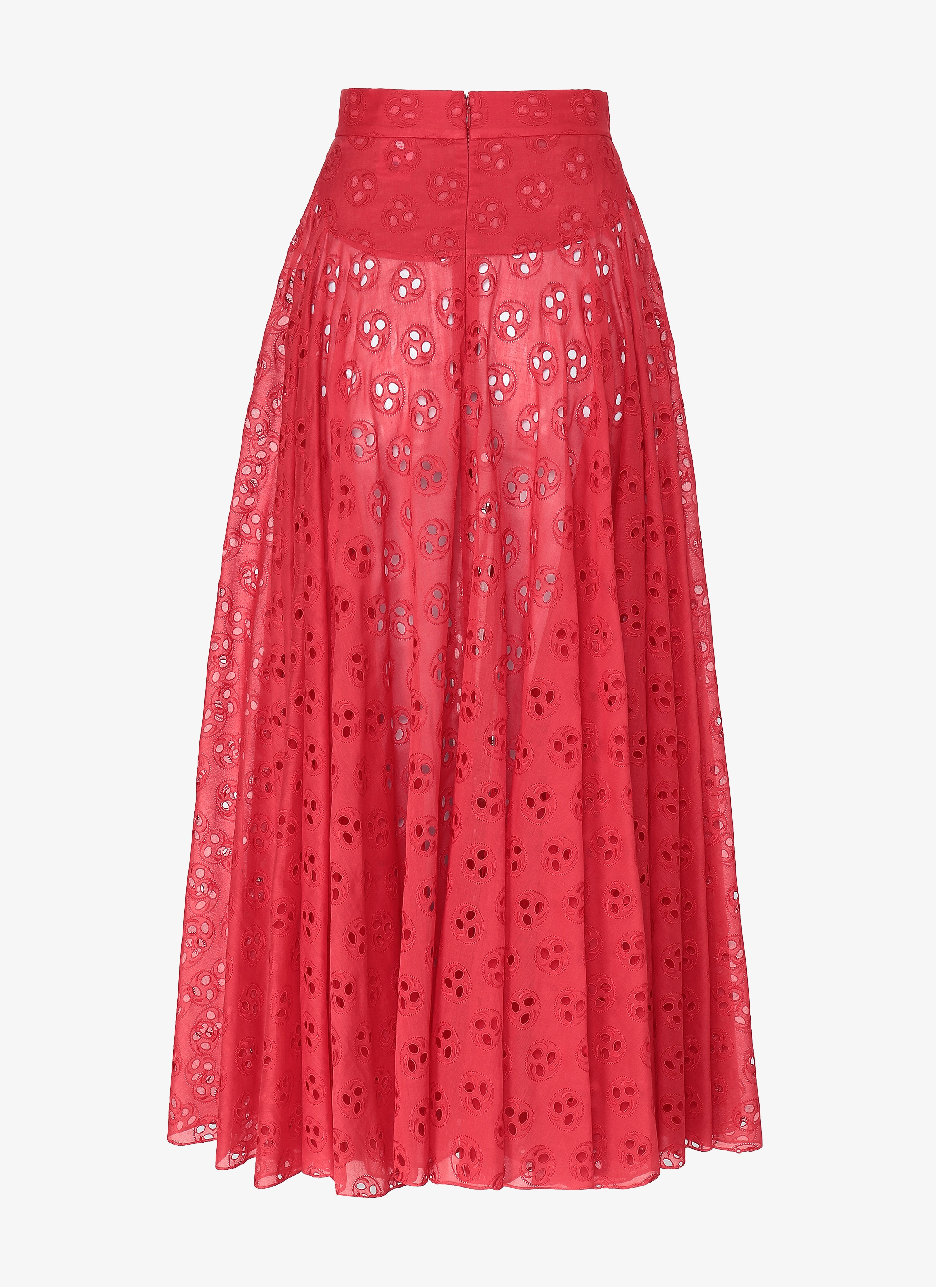 Embroidered Flared Skirt Embroidered Flared Skirt - maison-alaia.com