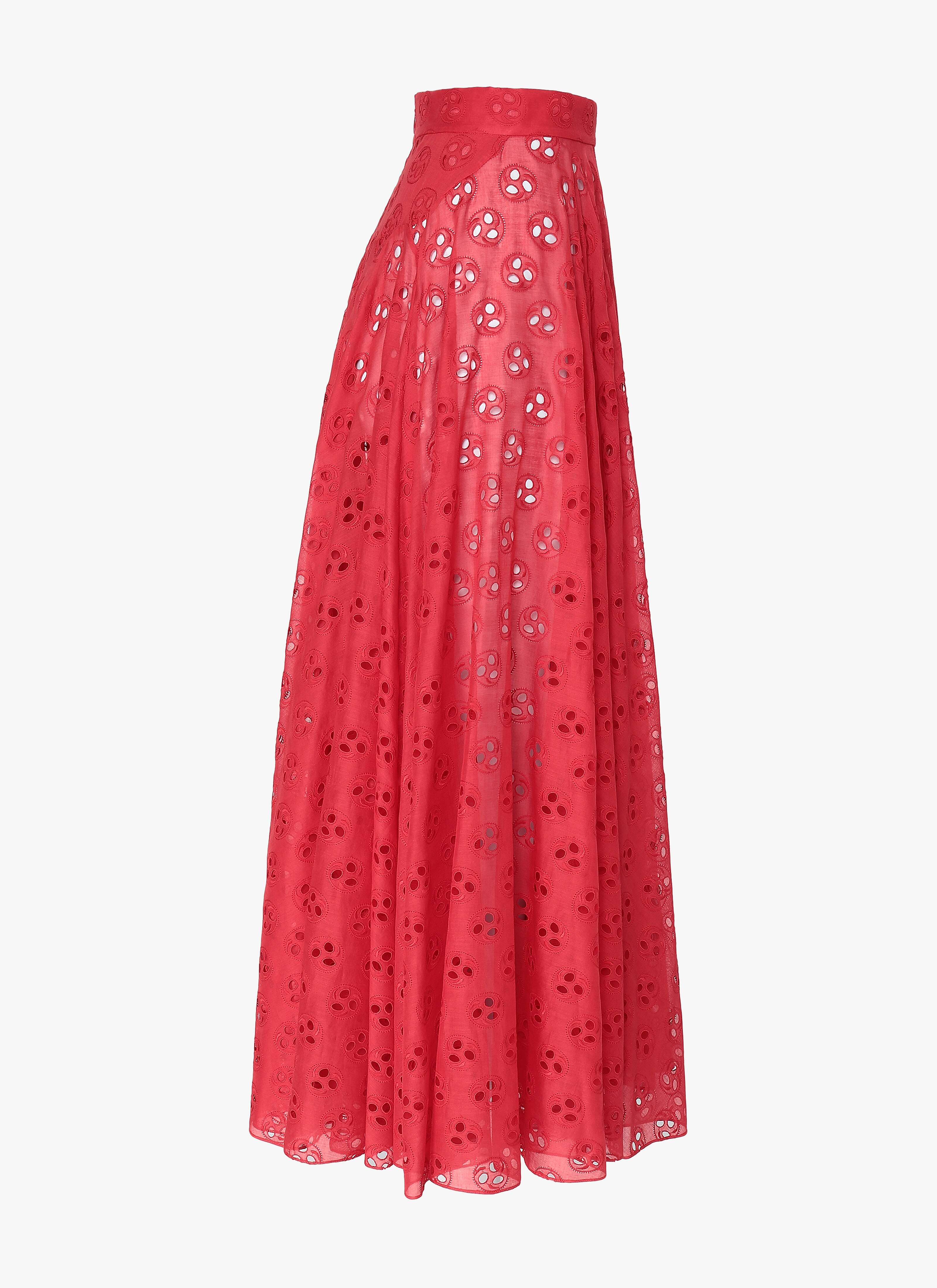 Embroidered Flared Skirt Embroidered Flared Skirt - maison-alaia.com