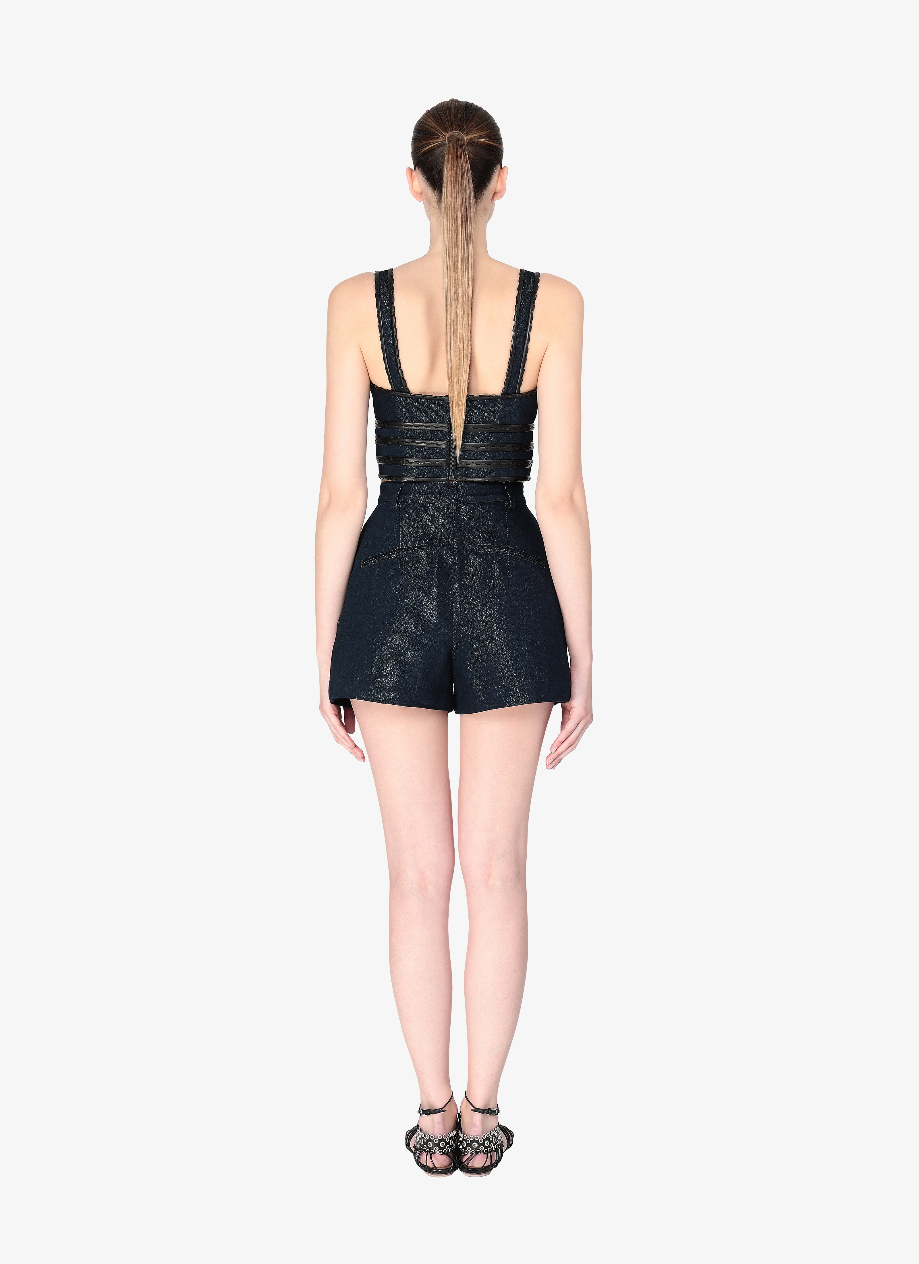 Denim Bustier Top Denim Bustier Top - maison-alaia.com