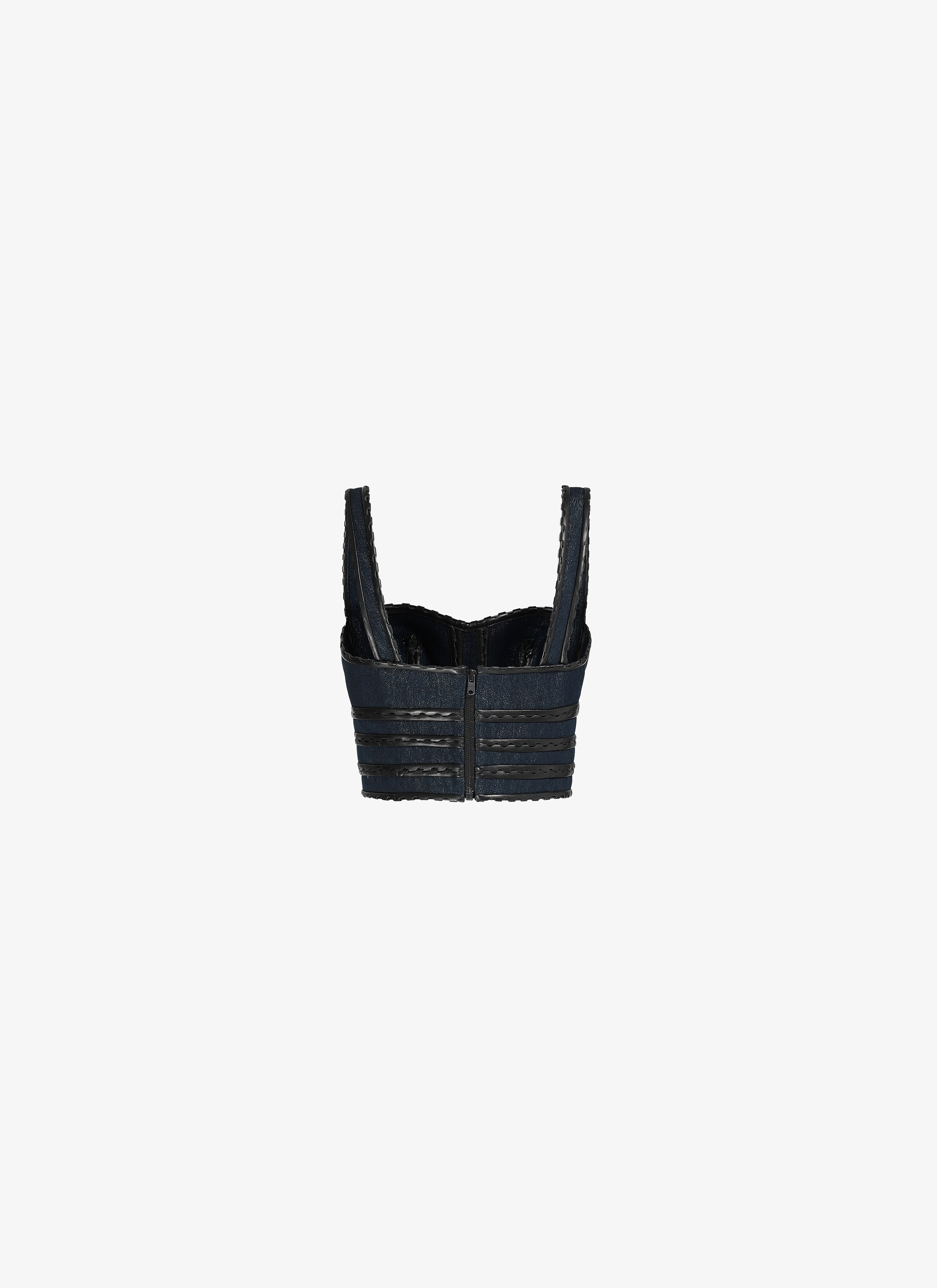 Denim Bustier Top Denim Bustier Top - maison-alaia.com