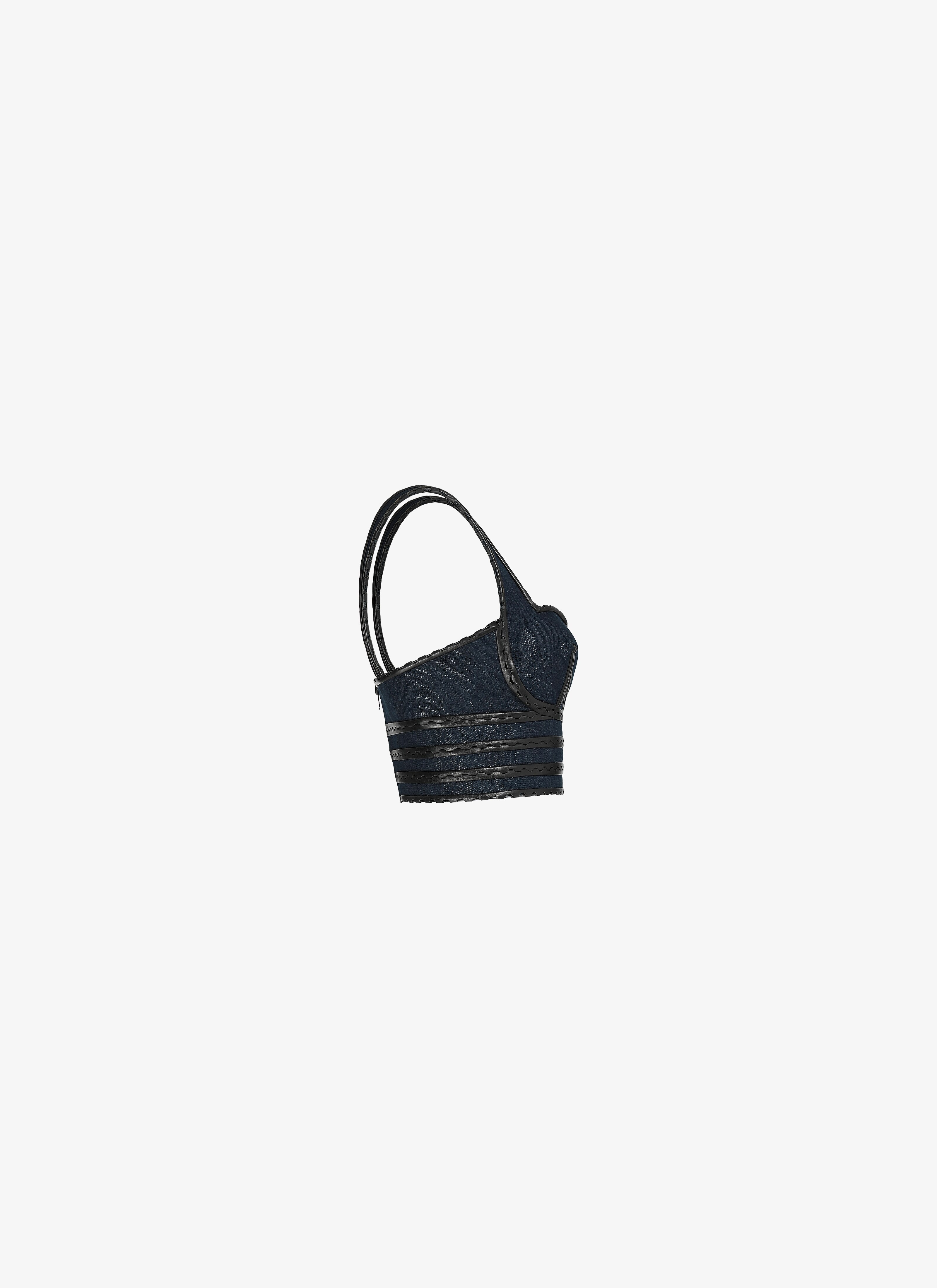 Denim Bustier Top Denim Bustier Top - maison-alaia.com