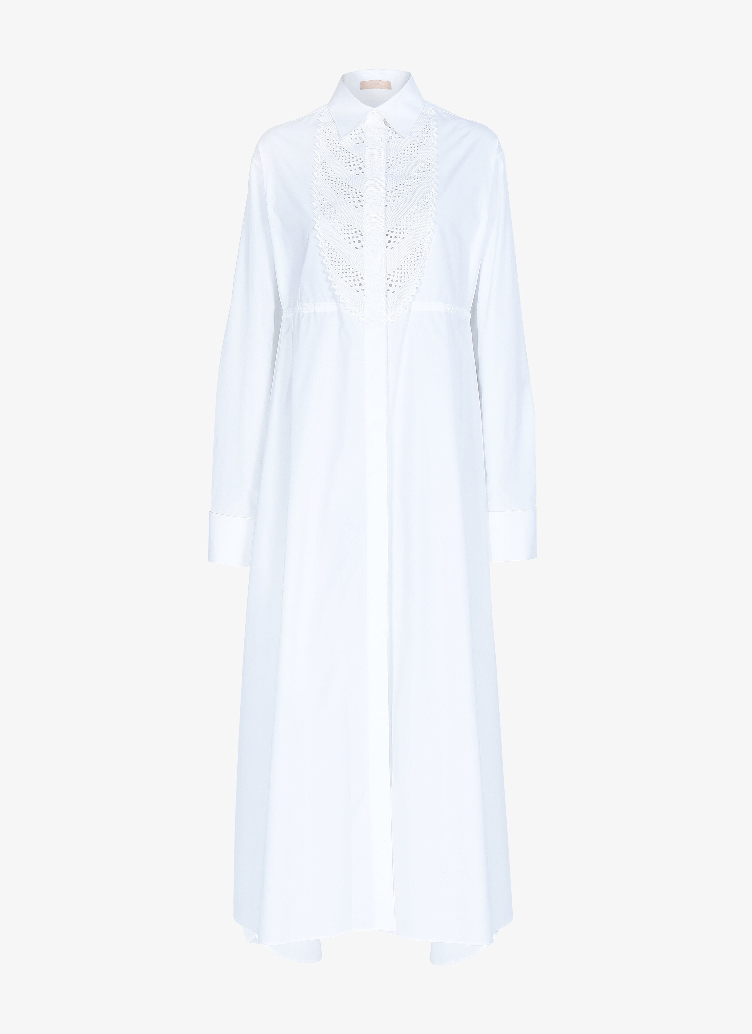 ALAÏA SHIRT POPELINE SOFT WHITE BIANCO