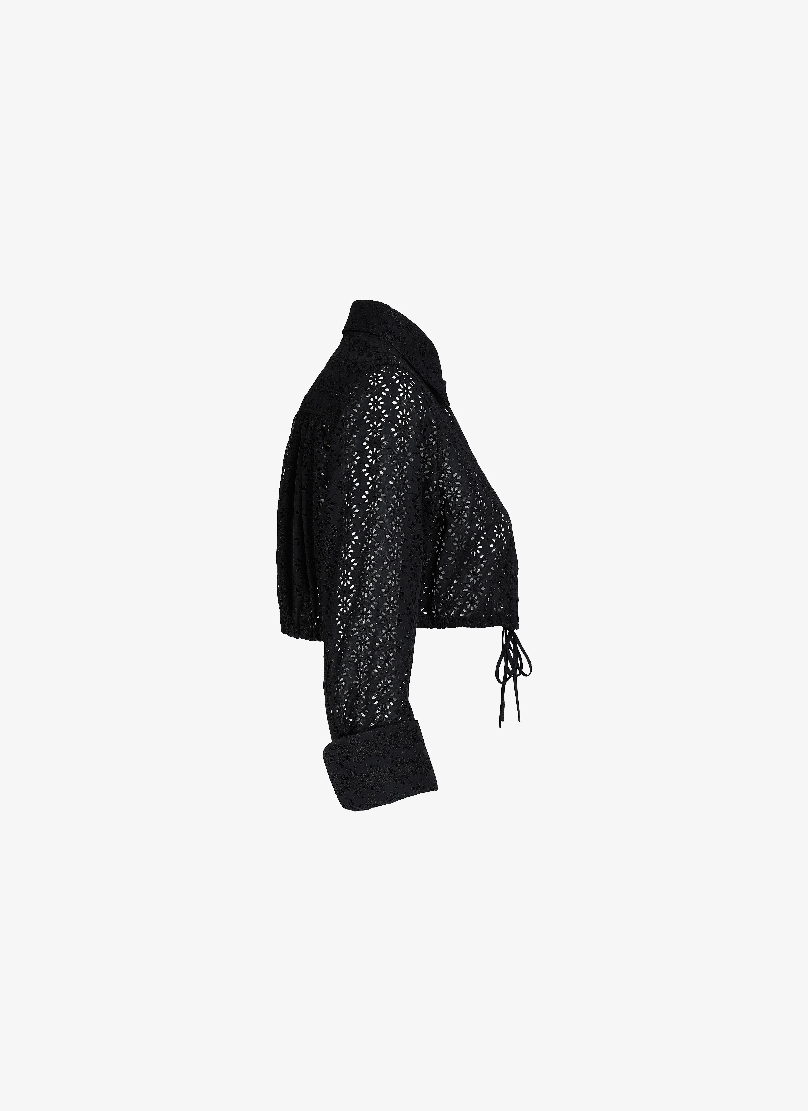 Embroidered Cropped Shirt Embroidered Cropped Shirt - maison-alaia.com