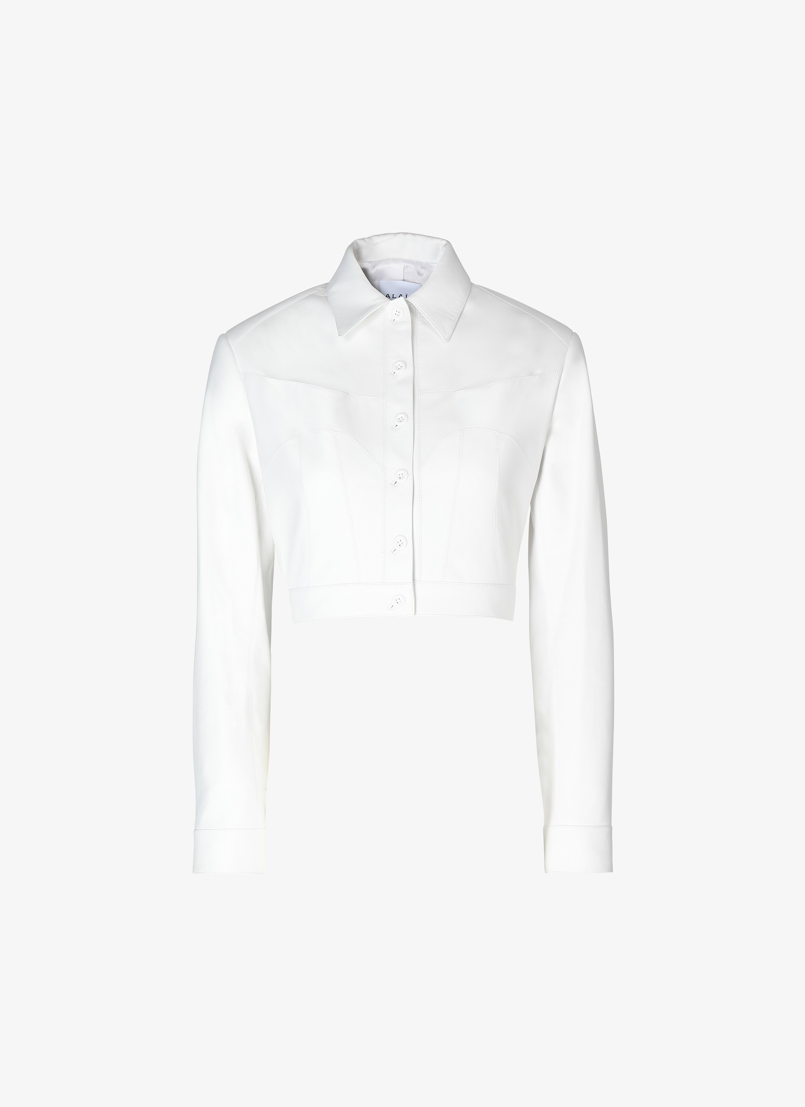 ALAÏA WHITE ALAÏA EDITION 1992 LEATHER JACKET