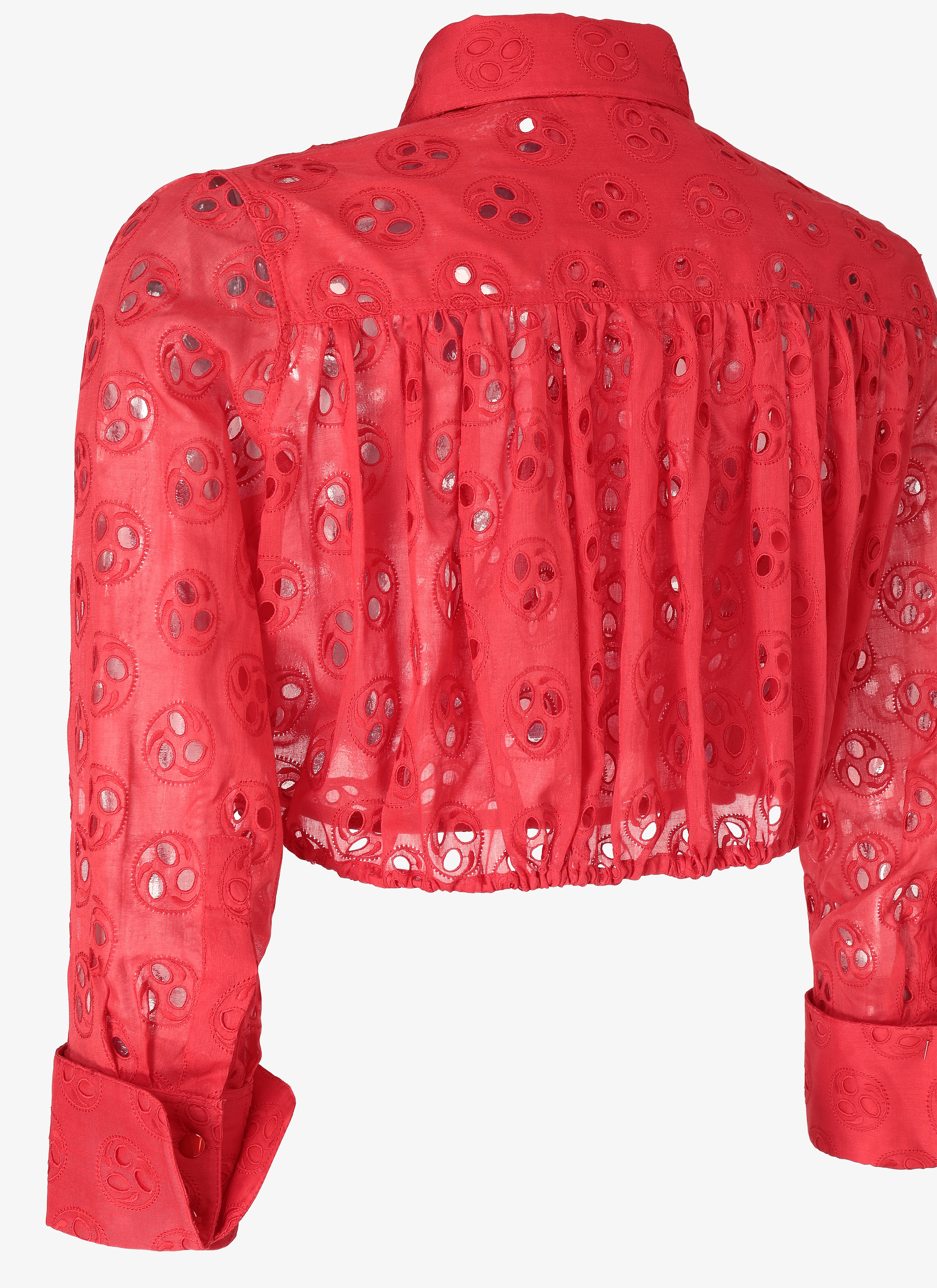 Embroidered Cropped Shirt Embroidered Cropped Shirt - maison-alaia.com