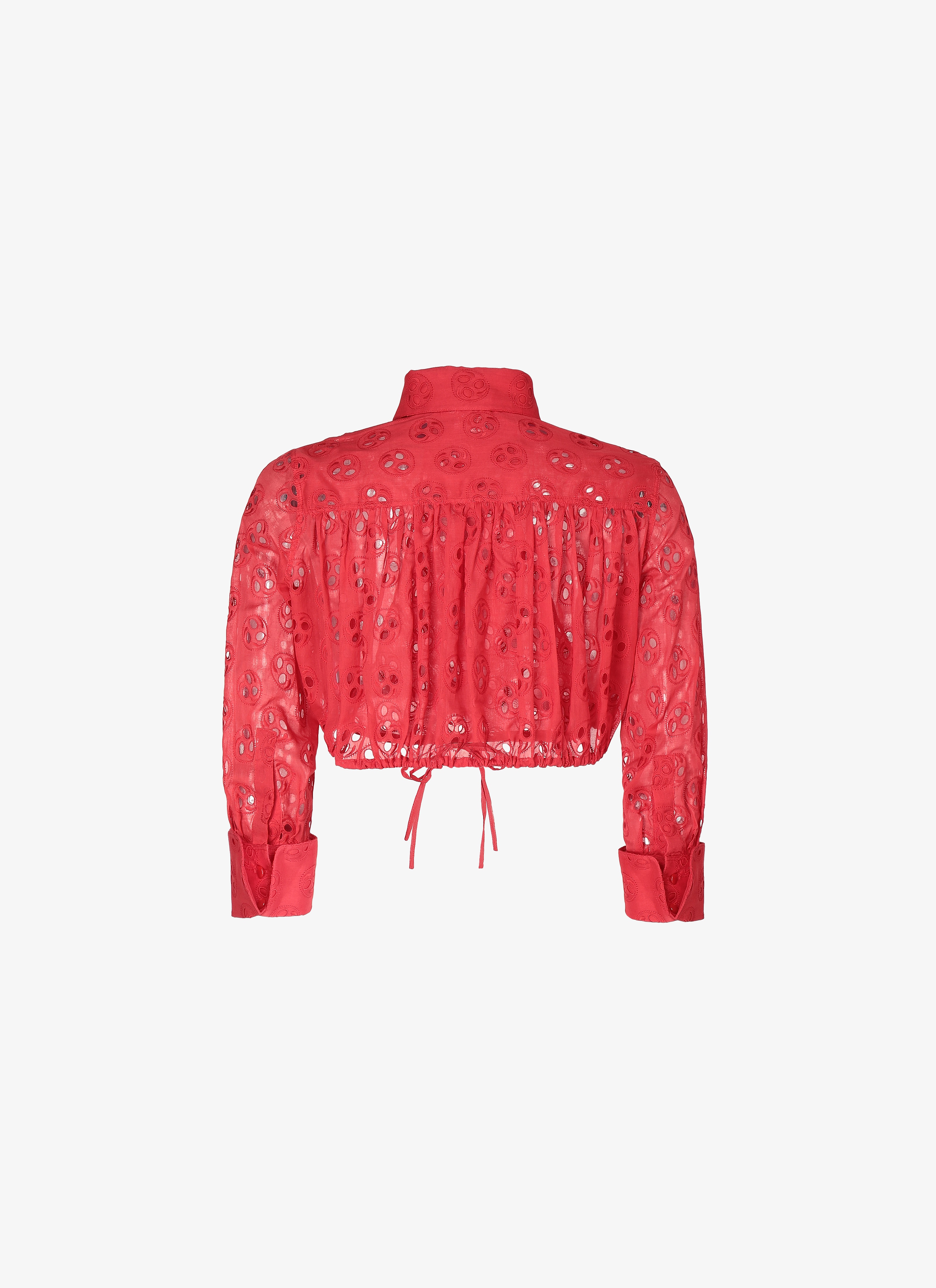 Embroidered Cropped Shirt Embroidered Cropped Shirt - maison-alaia.com