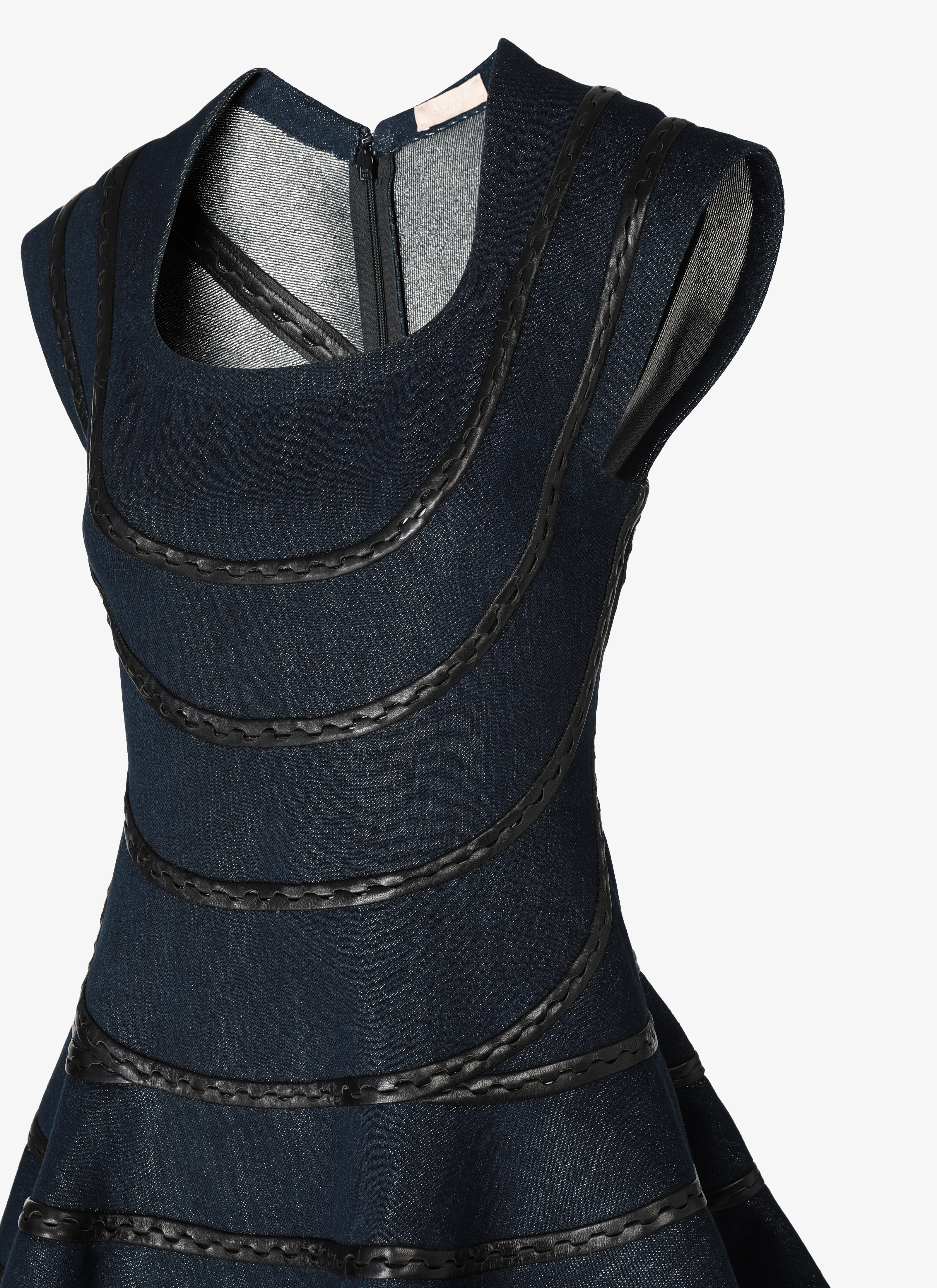 Sleeveless Denim Dress Sleeveless Denim Dress - maison-alaia.com