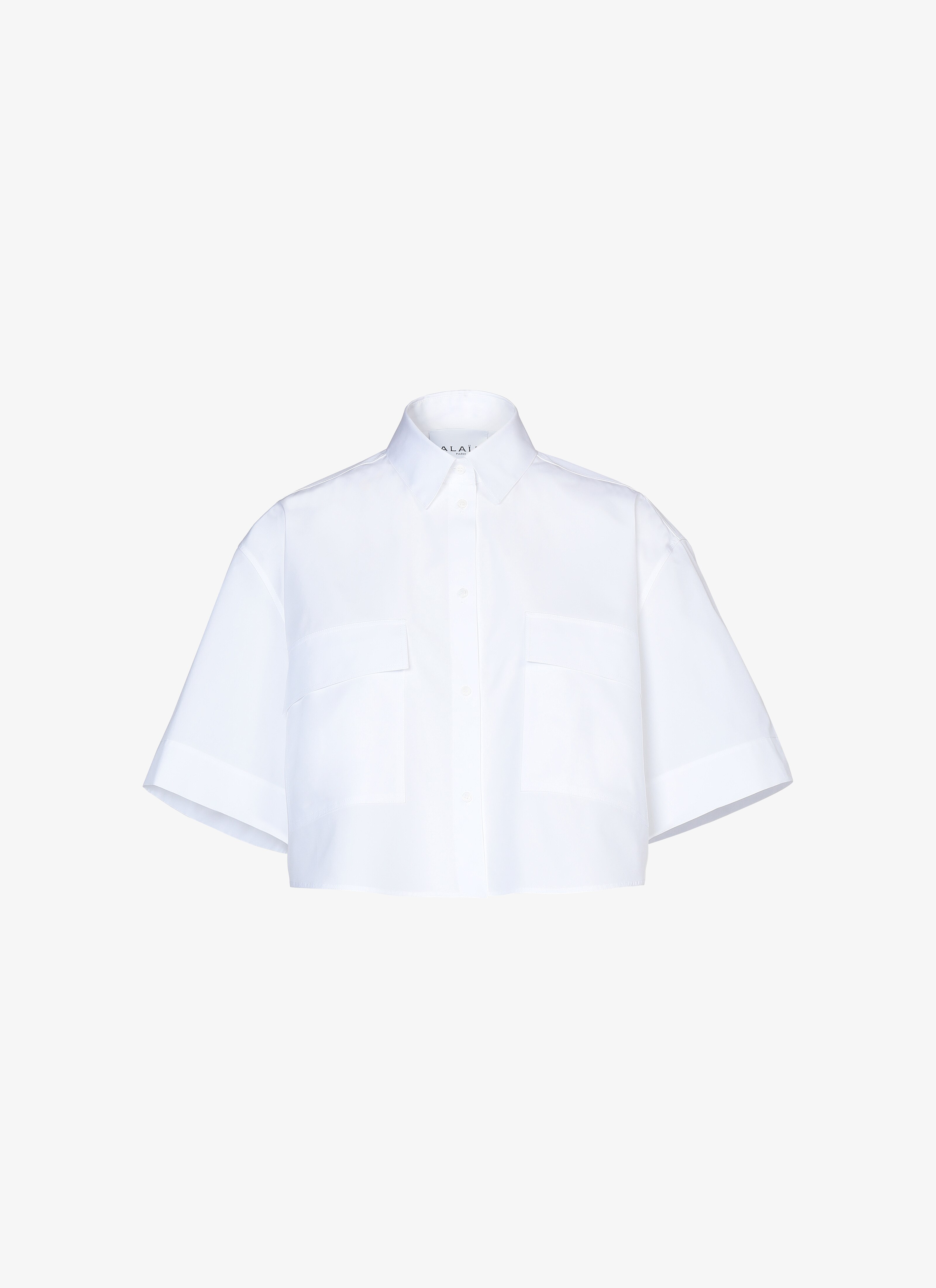 ALAÏA EDITION 1985 OVERSIZED CROP SHIRT - maison-alaia.com