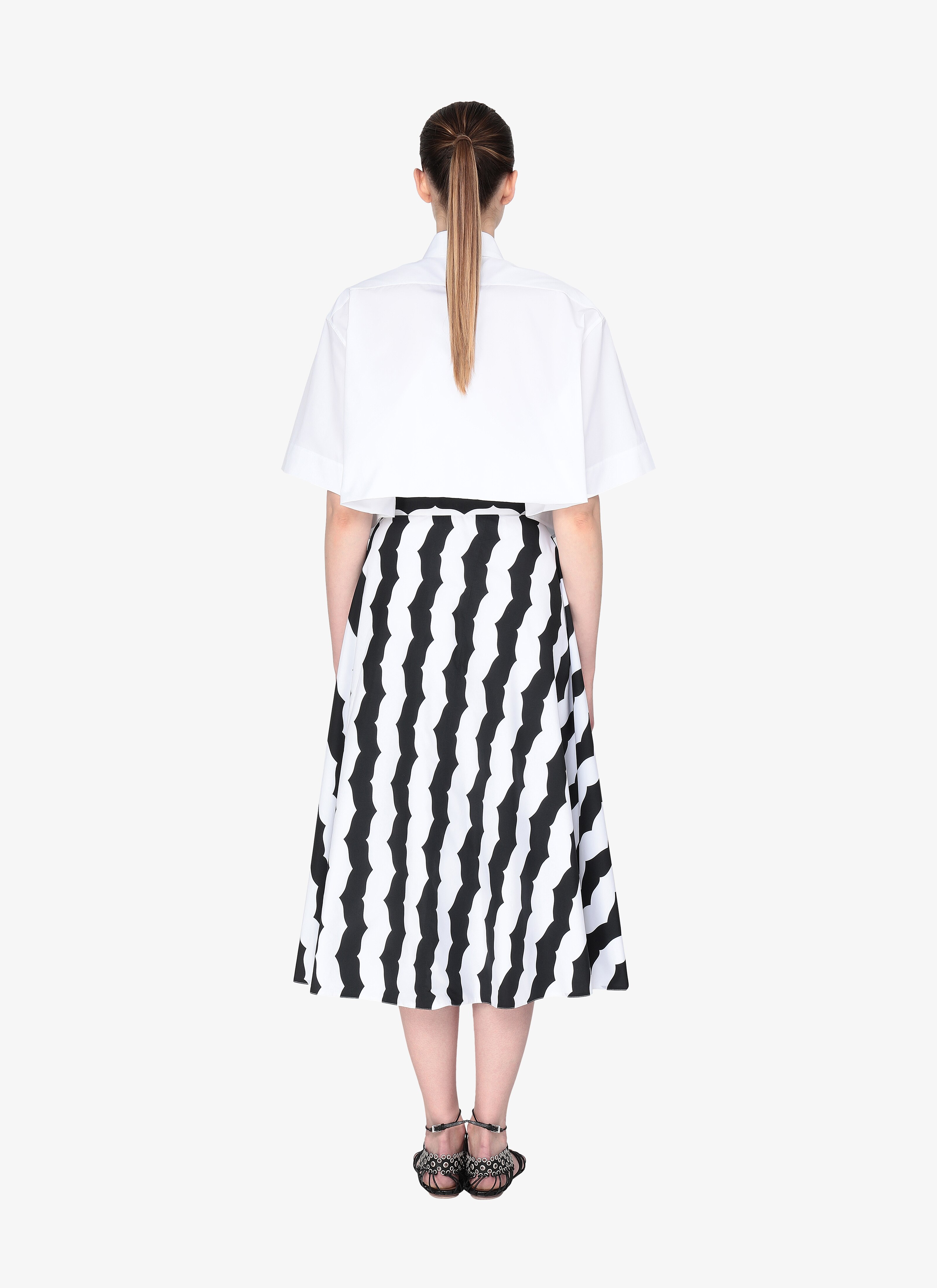 ALAÏA EDITION 1985 OVERSIZED CROP SHIRT ALAÏA EDITION 1985 OVERSIZED CROP SHIRT - maison-alaia.com