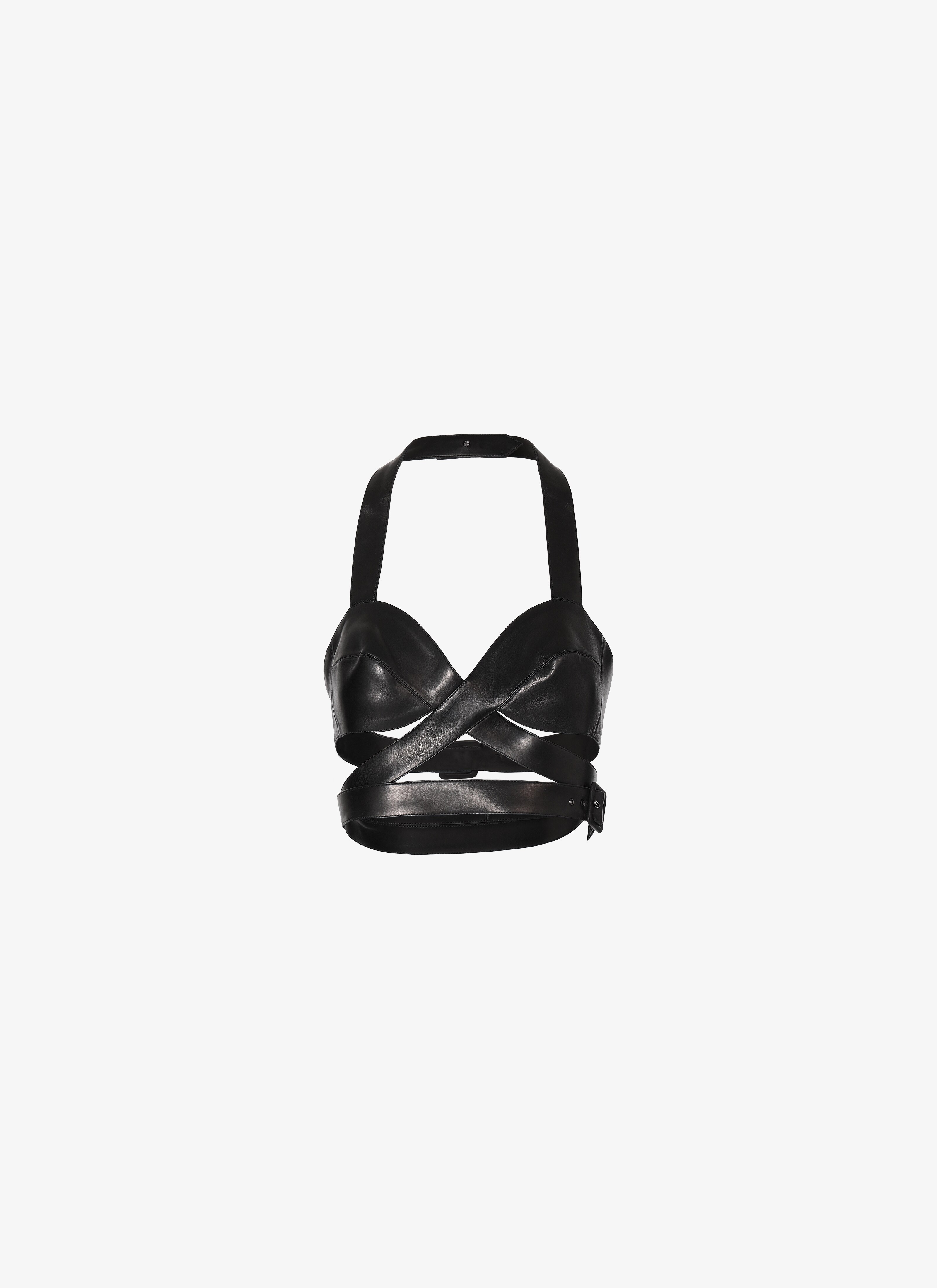ALAÏA BLACK BUSTIER TOP