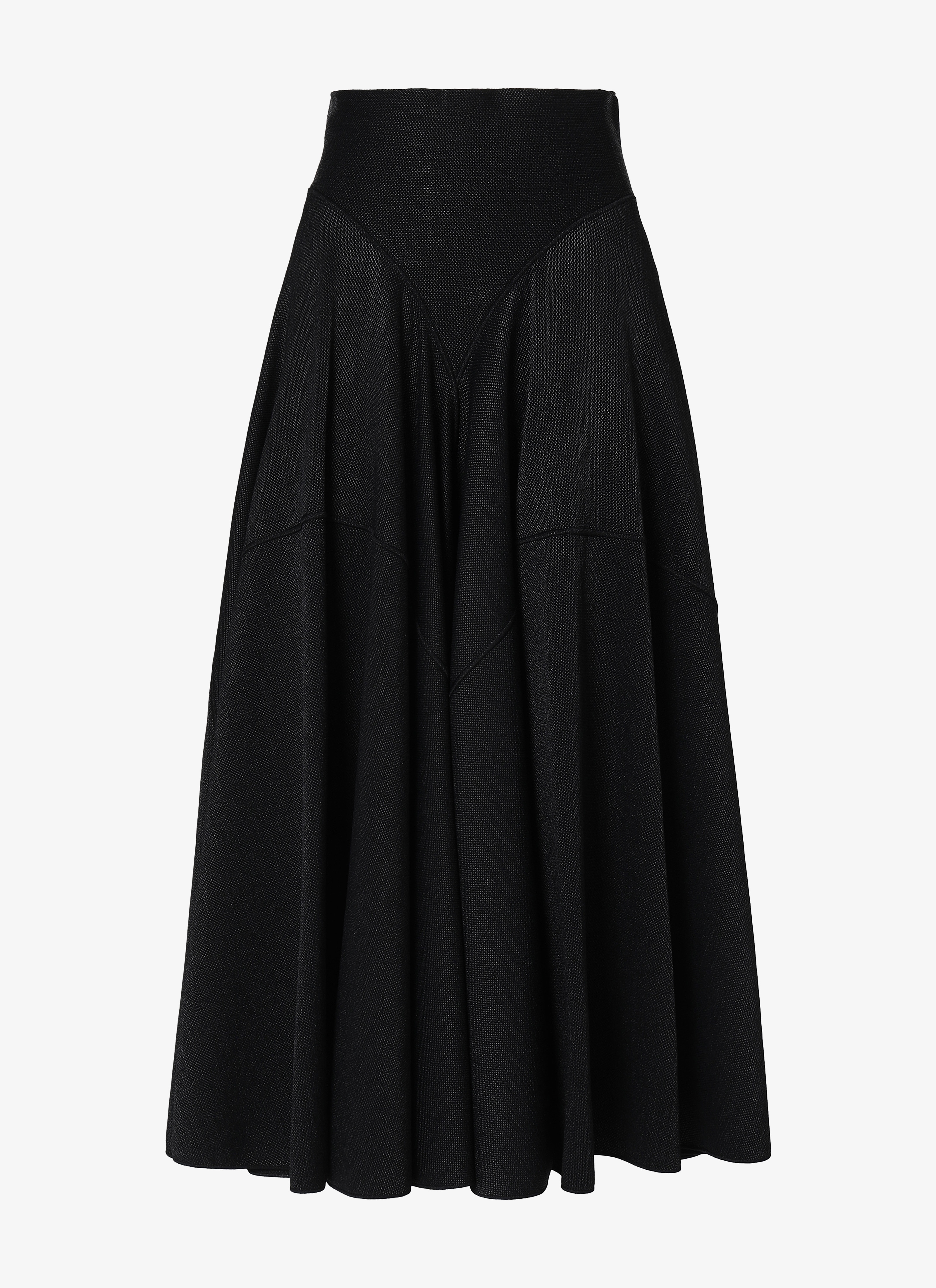 ALAÏA BLACK  SKIRT RAFIA BLACK