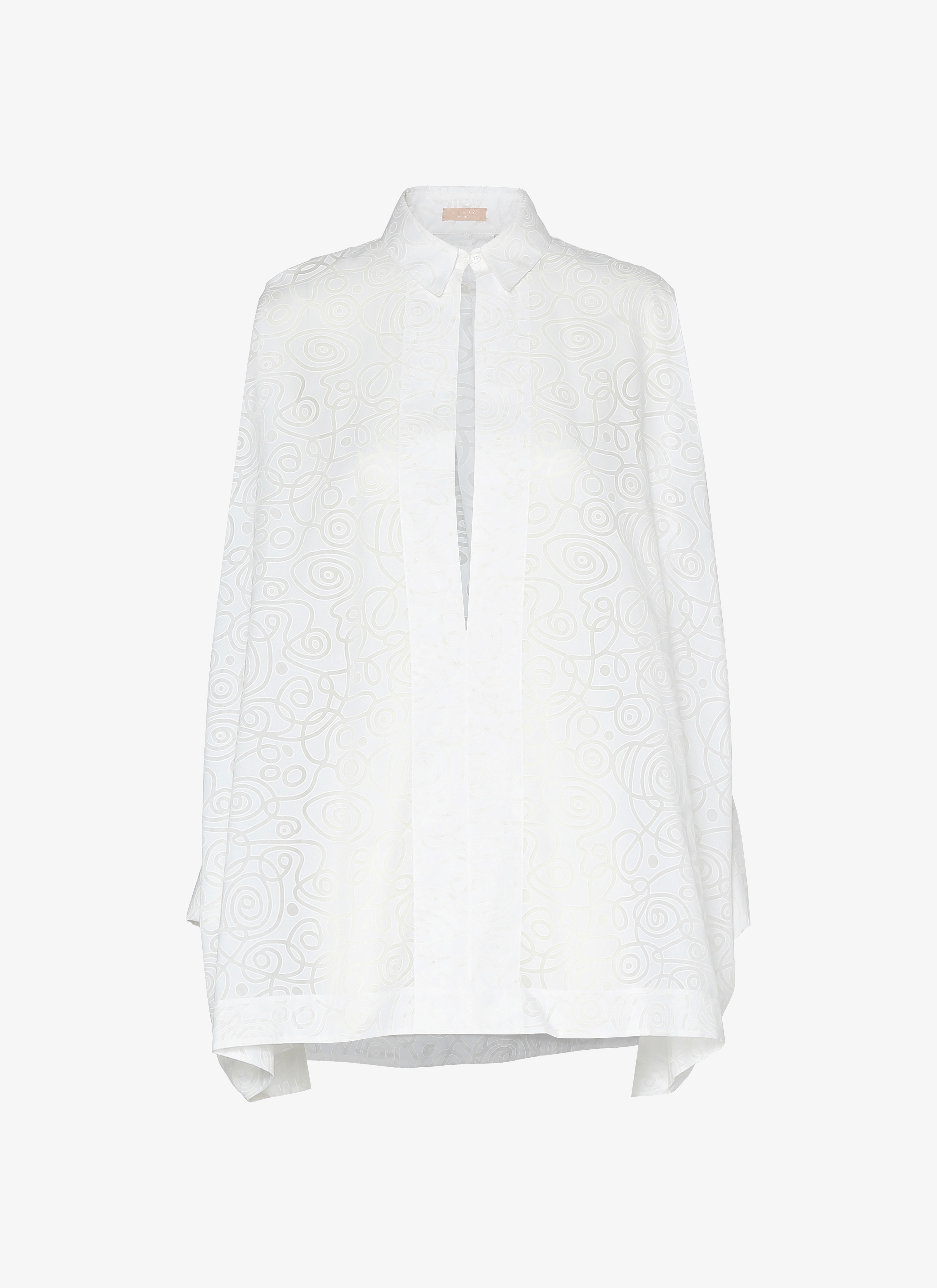 ALAÏA WHITE  SHIRT SPIRALE WHITE