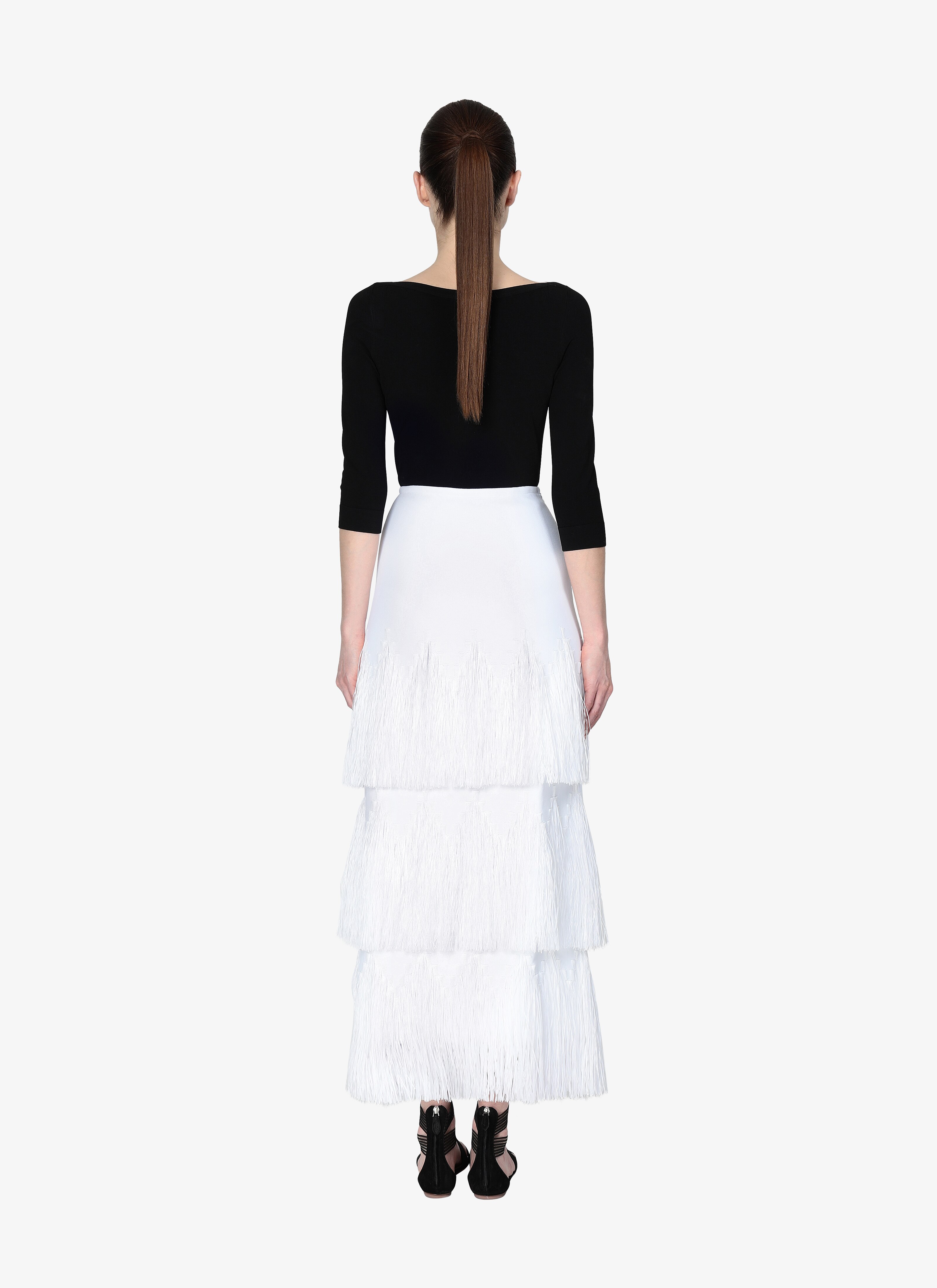 Long Fringed Skirt Long Fringed Skirt - maison-alaia.com