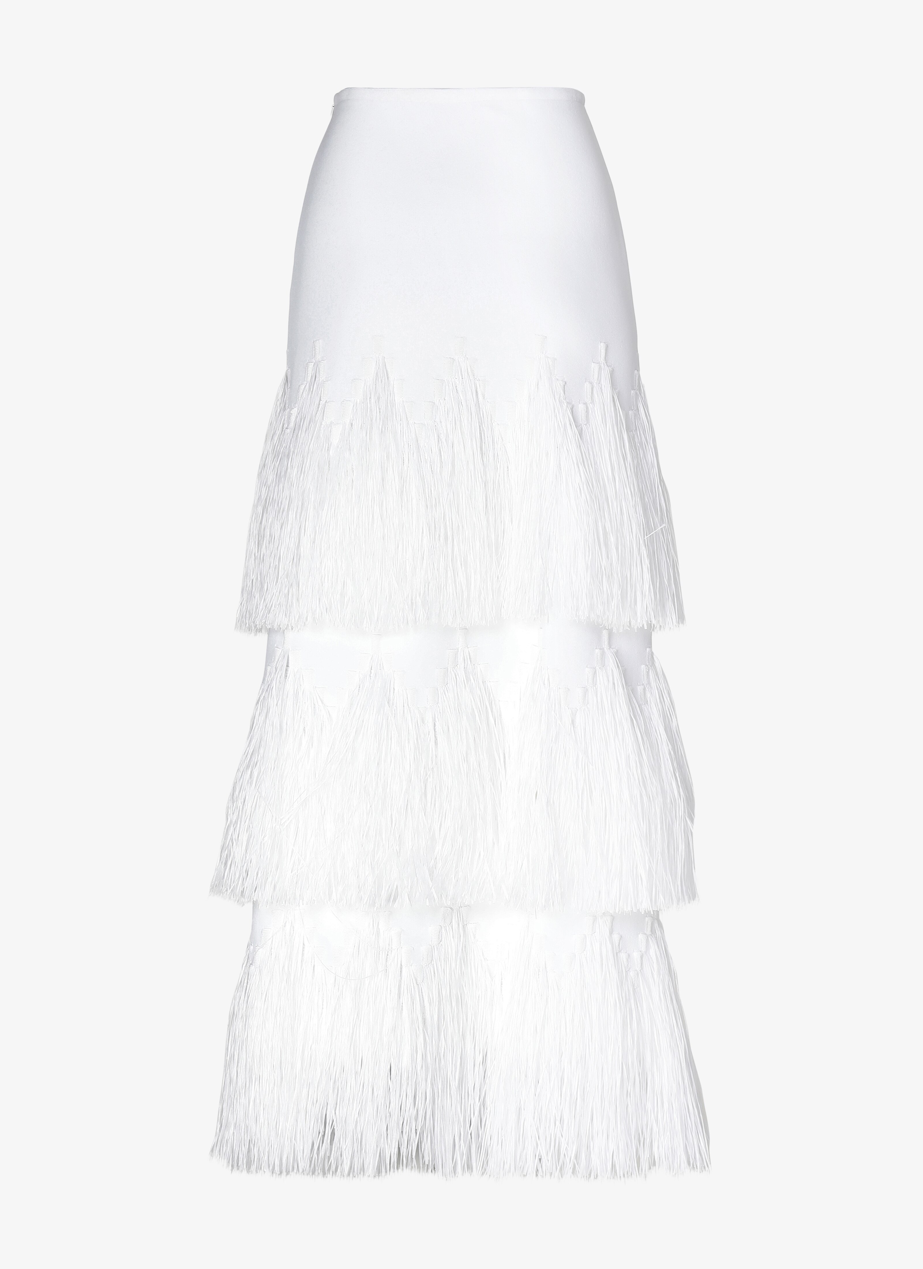 Long Fringed Skirt Long Fringed Skirt - maison-alaia.com